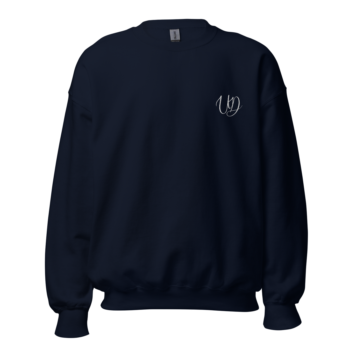UNIFERENT EMBROIDERED SMALL logo white Unisex Sweatshirt (20)