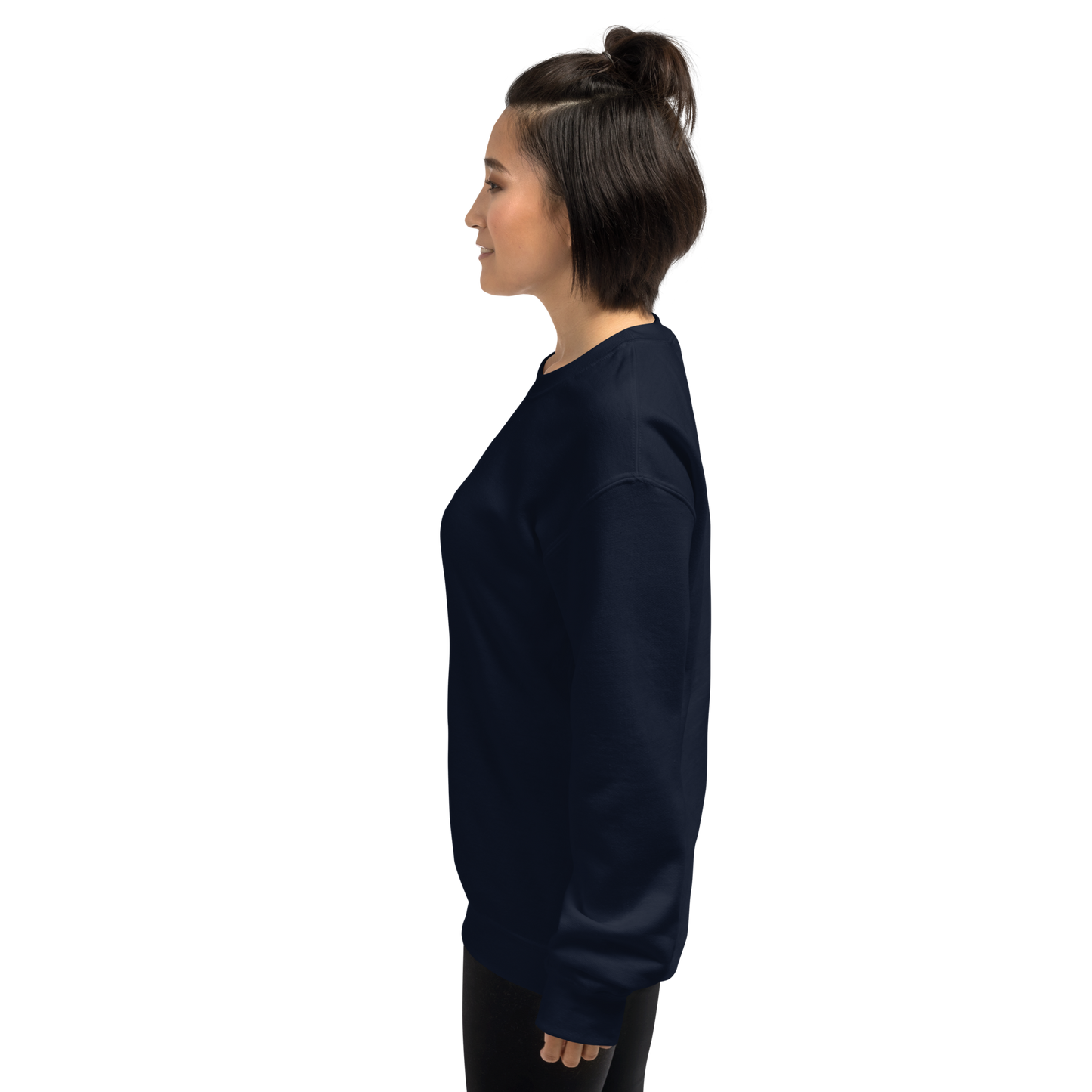 UNIFERENT EMBROIDERED SMALL logo white Unisex Sweatshirt (20)