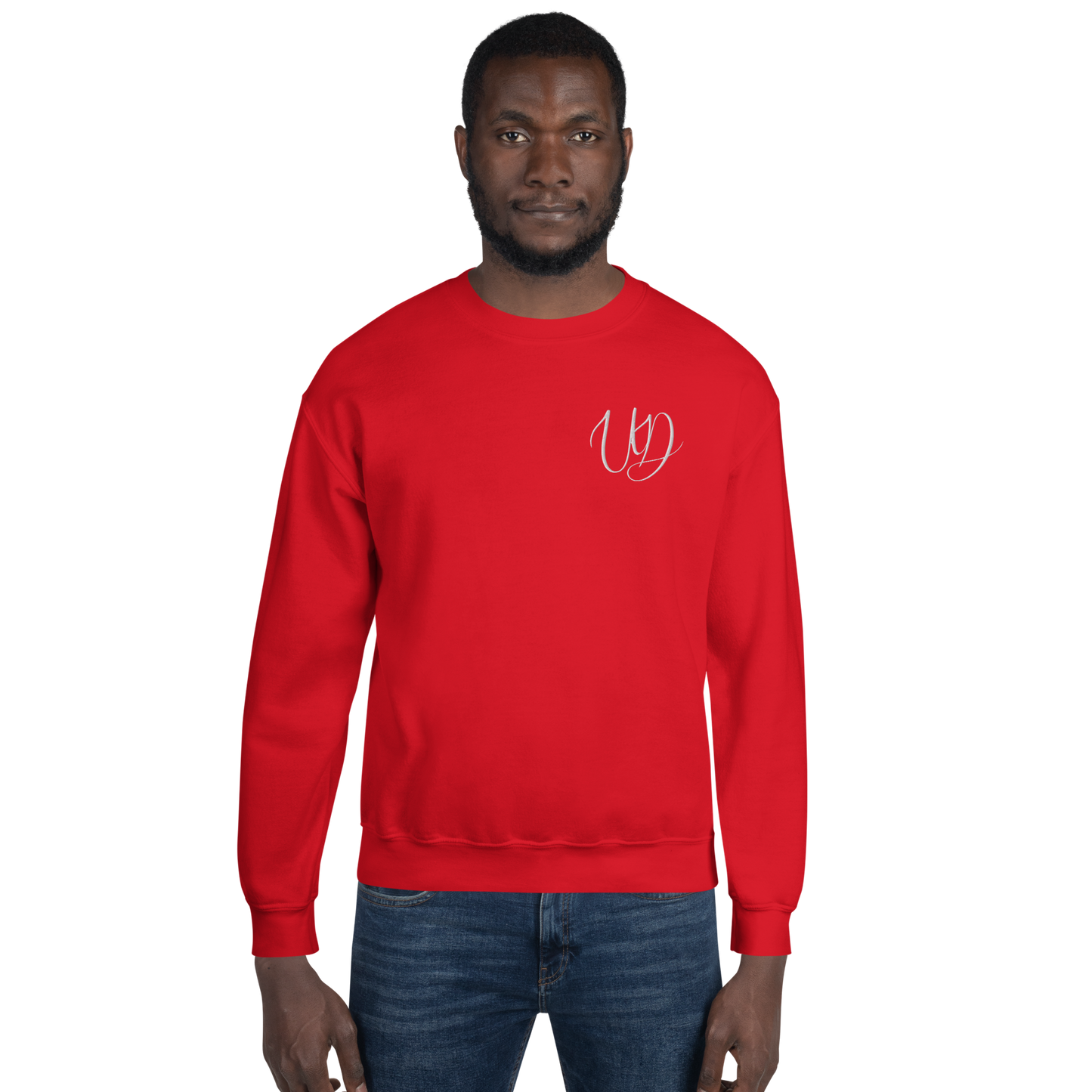 UNIFERENT EMBROIDERED BIG logo white Unisex Sweatshirt (18)