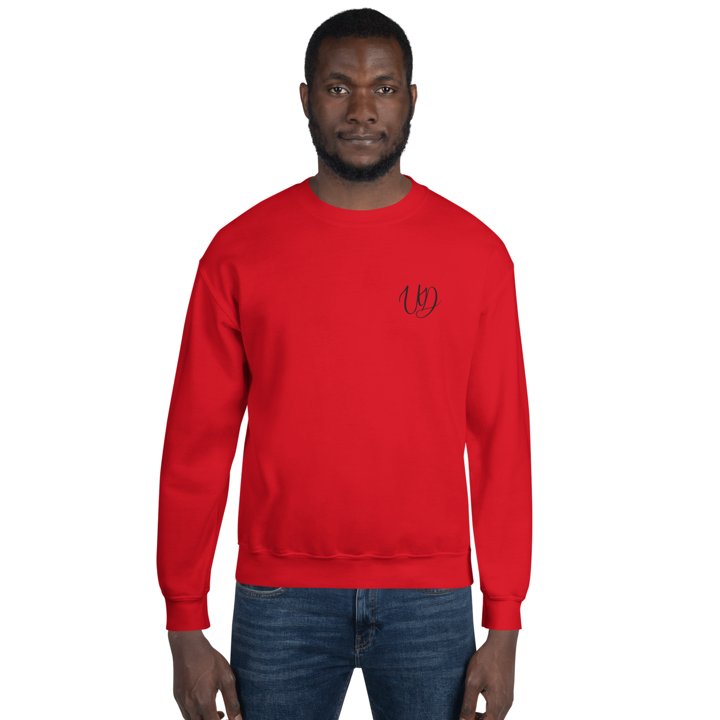 UNIFERENT EMBROIDERED SMALL logo black Unisex Sweatshirt (19)