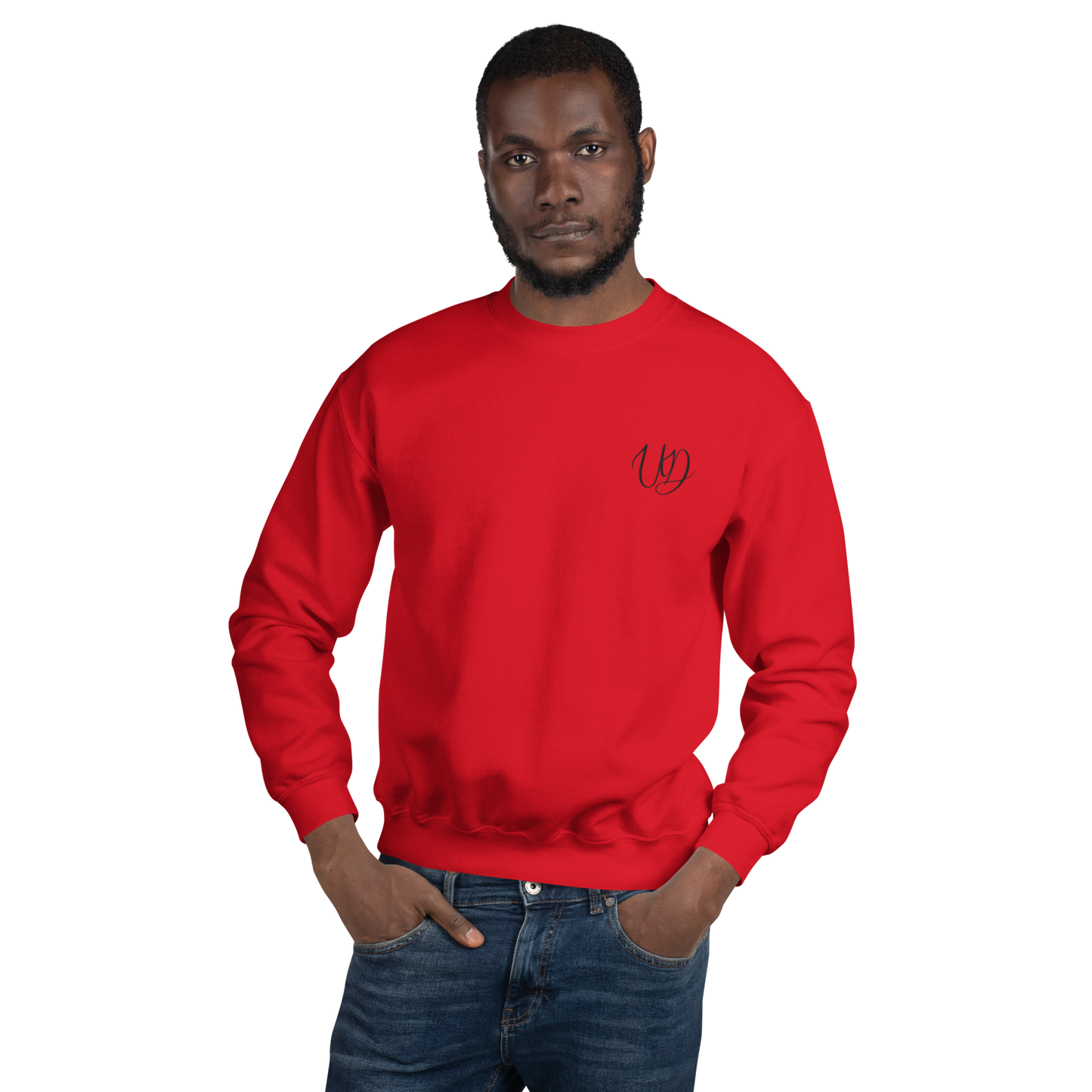UNIFERENT EMBROIDERED SMALL logo black Unisex Sweatshirt (19)