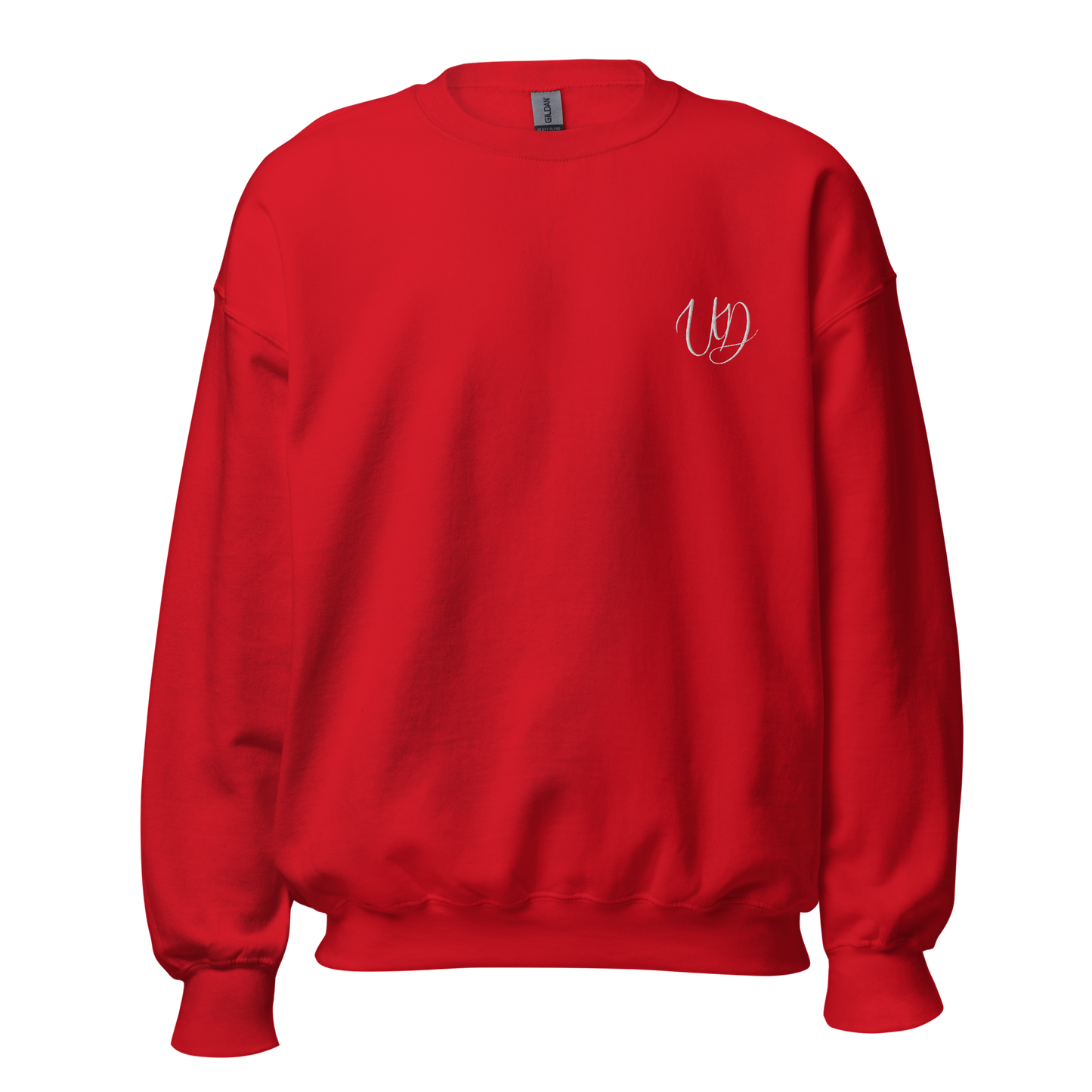 UNIFERENT EMBROIDERED SMALL logo white Unisex Sweatshirt (20)