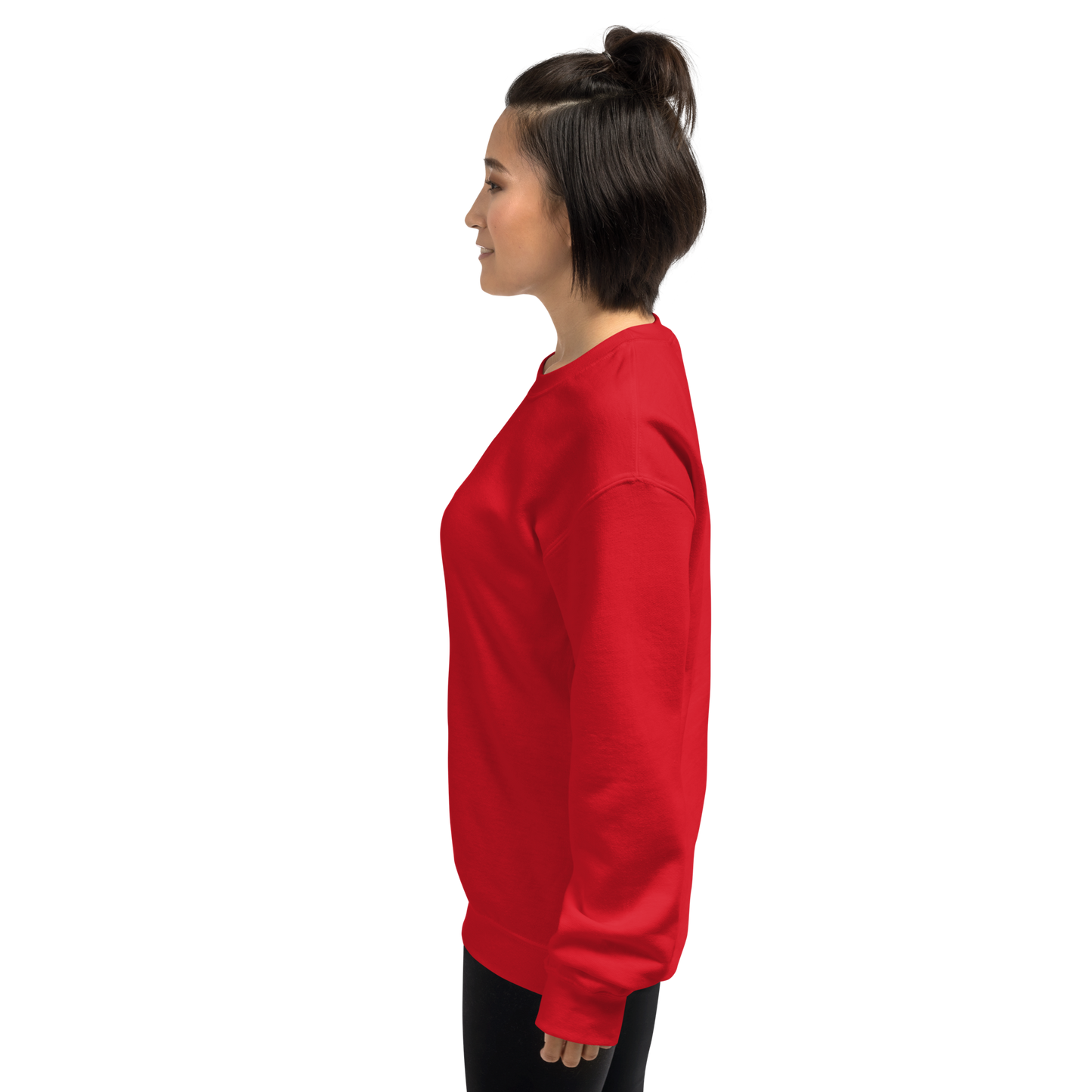 UNIFERENT EMBROIDERED SMALL logo white Unisex Sweatshirt (20)