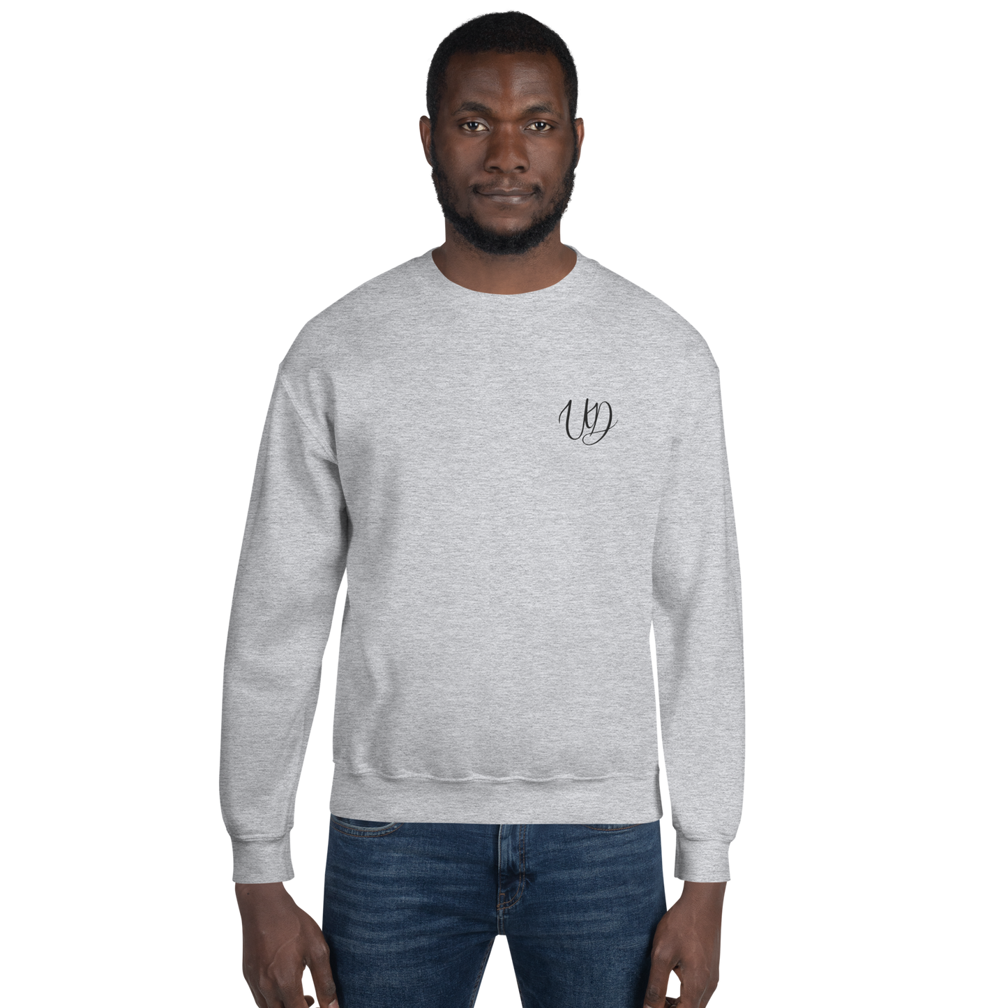 UNIFERENT EMBROIDERED SMALL logo black Unisex Sweatshirt (19)