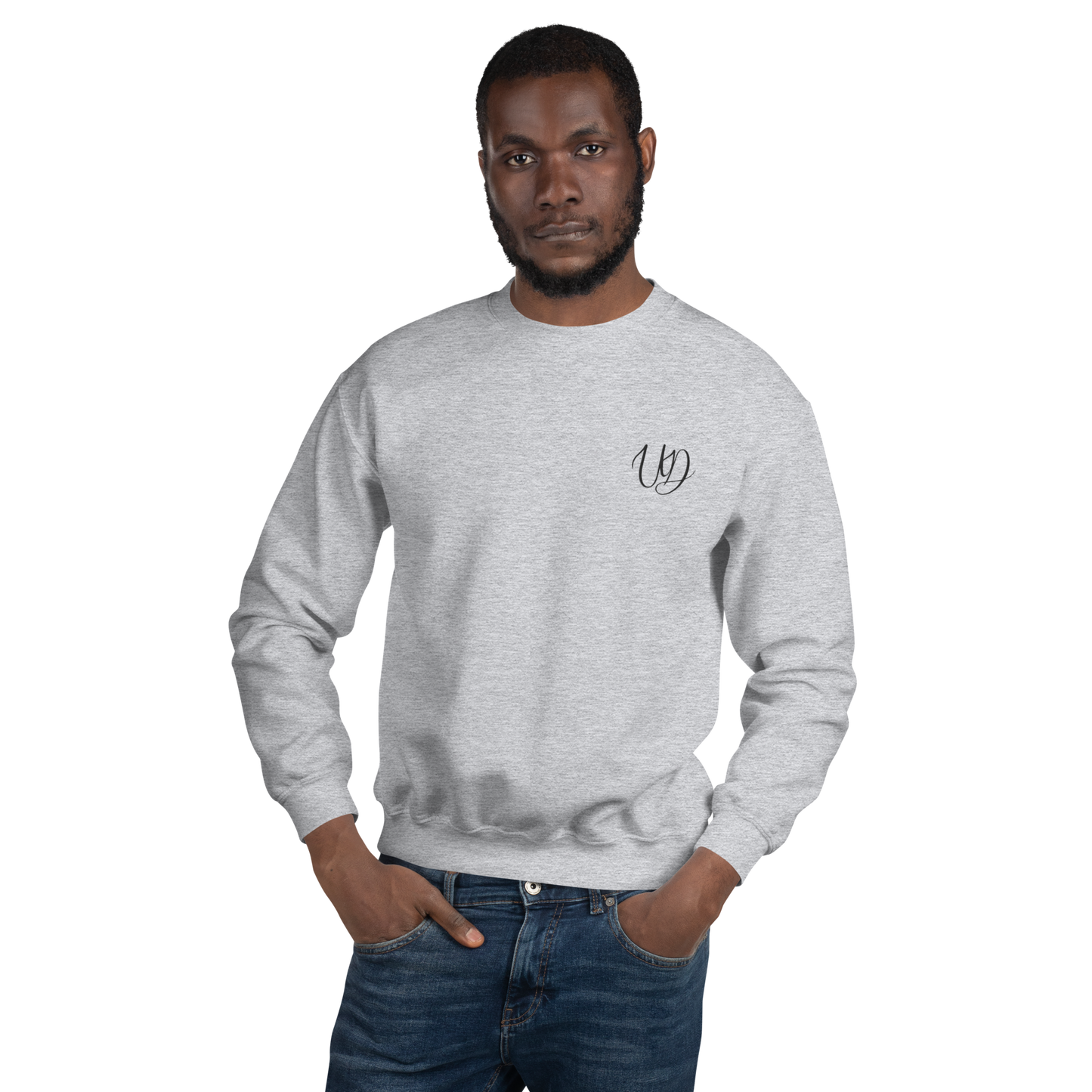 UNIFERENT EMBROIDERED SMALL logo black Unisex Sweatshirt (19)