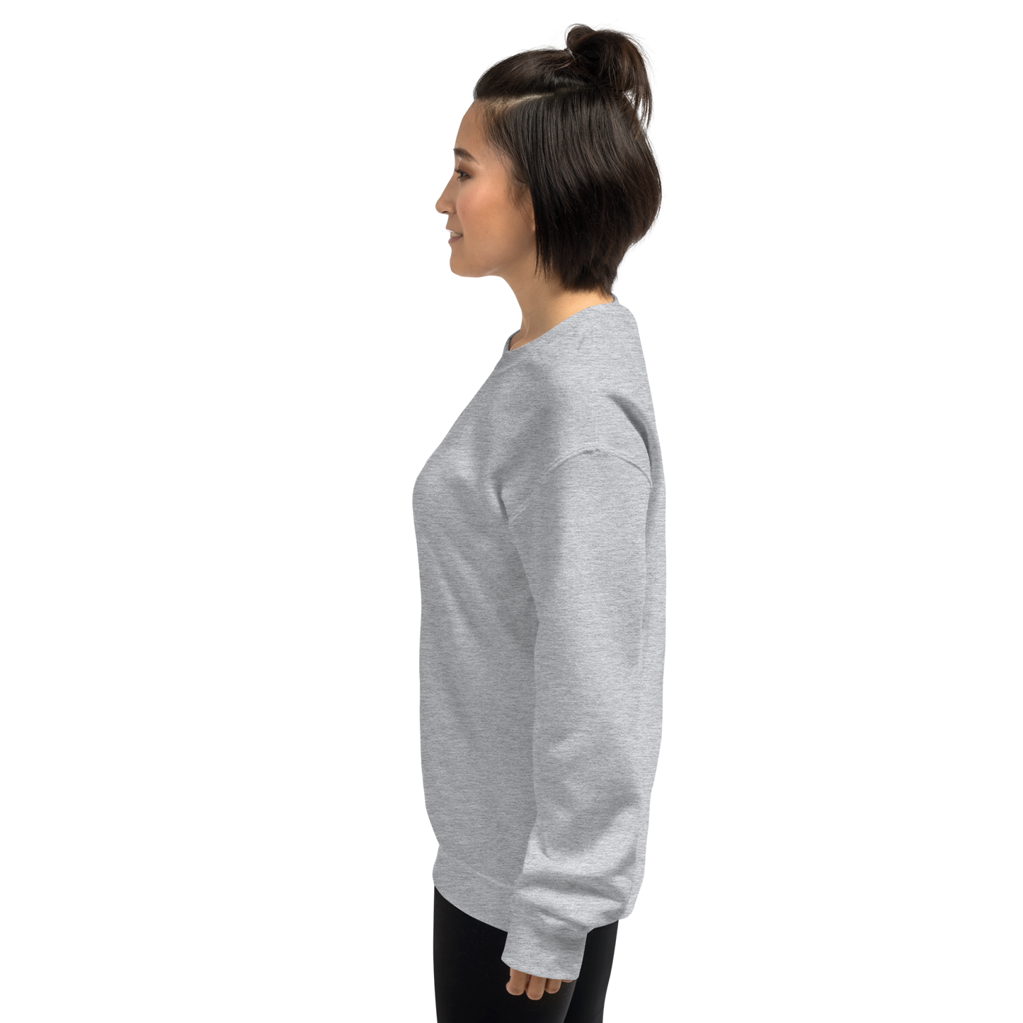 UNIFERENT EMBROIDERED SMALL logo white Unisex Sweatshirt (20)