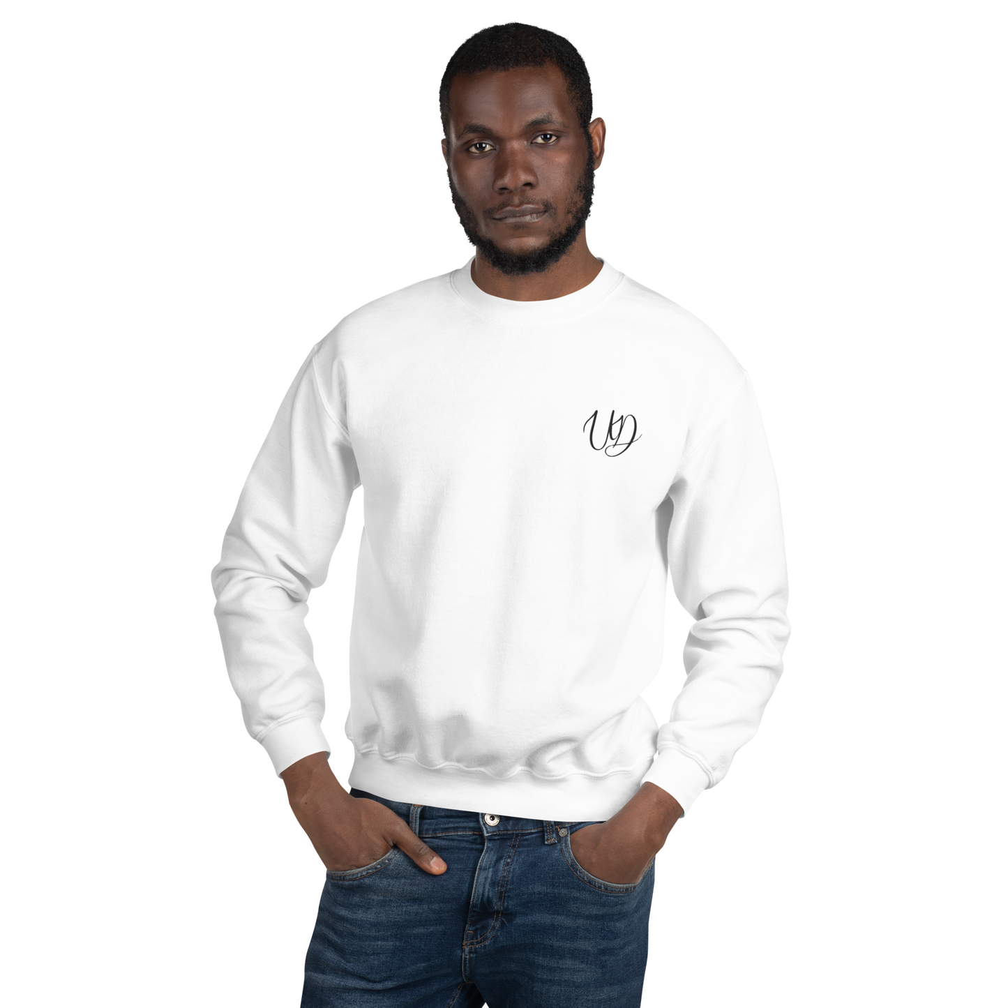 UNIFERENT EMBROIDERED SMALL logo black Unisex Sweatshirt (19)