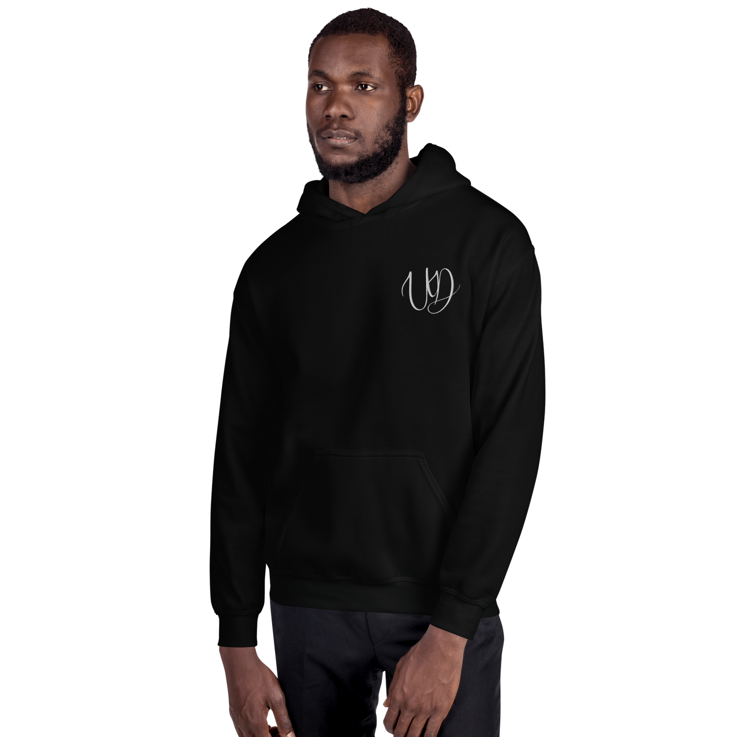 UNIFERENT EMBROIDERED Pull-over unisex Heavy Blend hooded jumper with Big white logo (12)