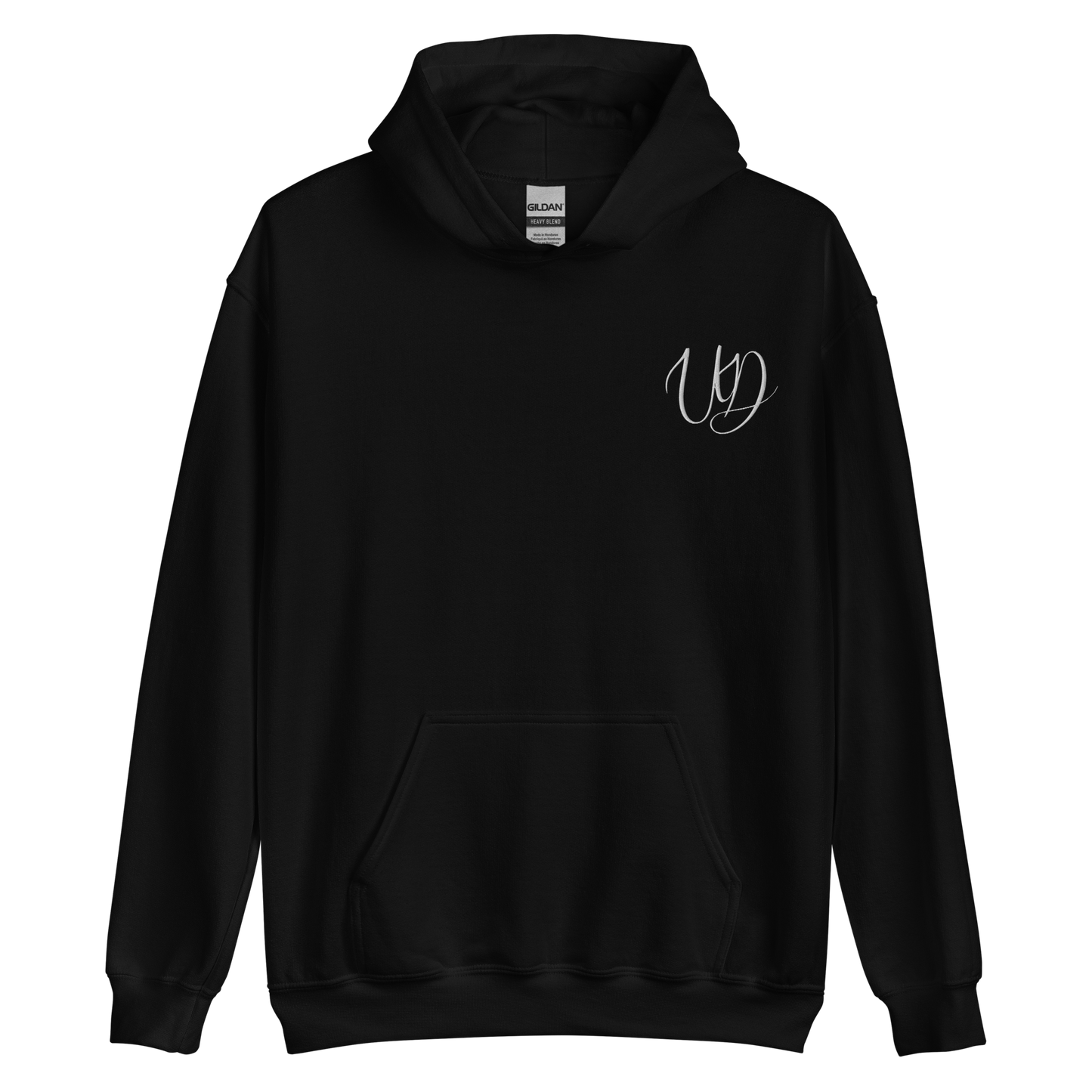 UNIFERENT EMBROIDERED Pull-over unisex Heavy Blend hooded jumper with Big white logo (12)