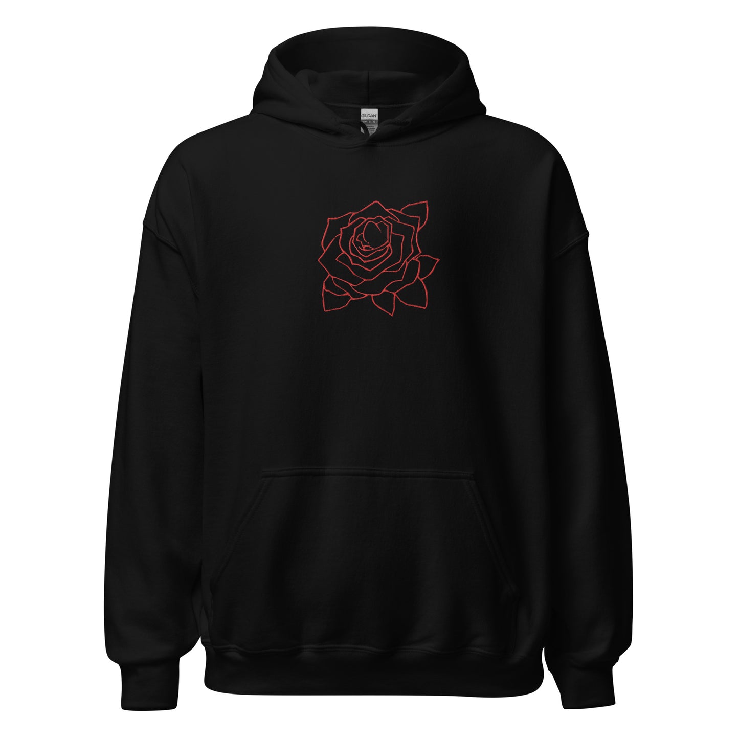 UNIFERENT VALENTINE BLOOD rose with back logo Dark Unisex Hoodie (149)