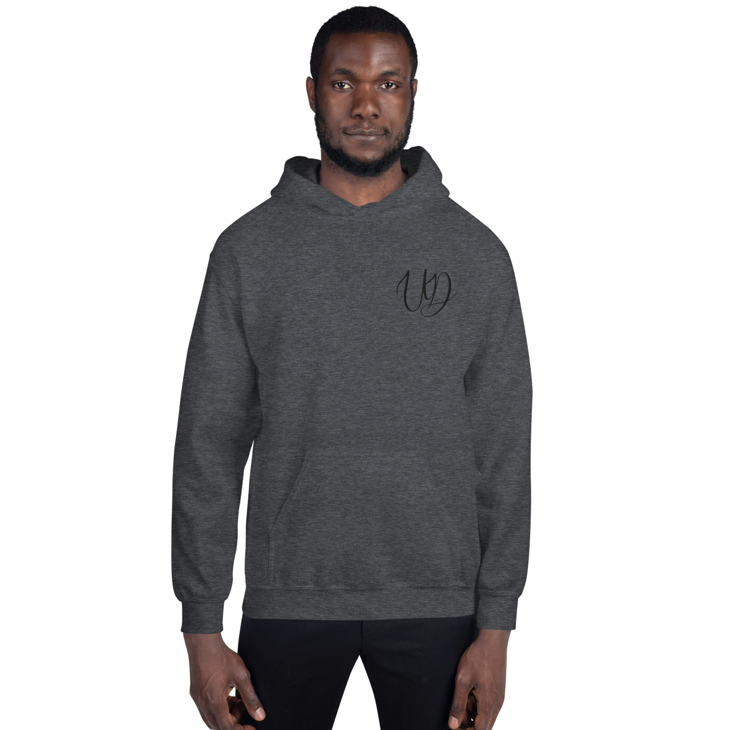 UNIFERENT EMBROIDERED Pull-over unisex Heavy Blend hooded jumper with Big black logo (11)
