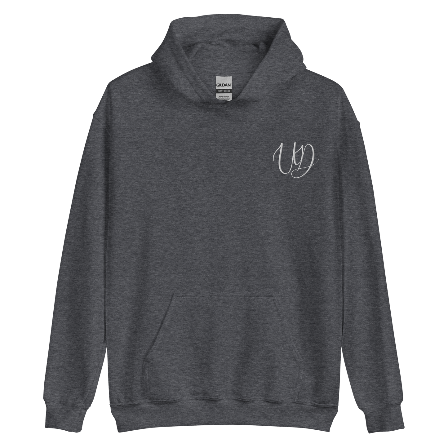 UNIFERENT EMBROIDERED Pull-over unisex Heavy Blend hooded jumper with Big white logo (12)