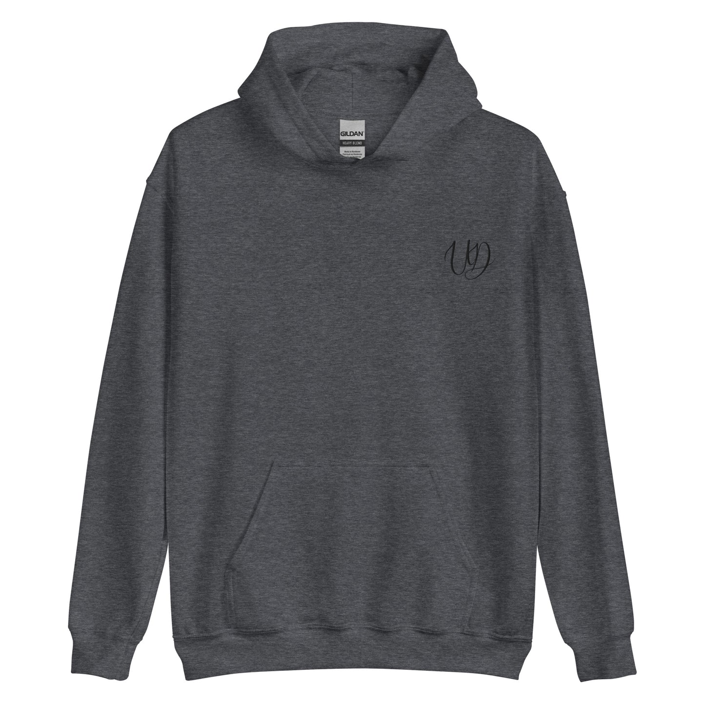 UNIFERENT EMBROIDERED Pull-over unisex Heavy Blend hooded jumper with small black logo (13)