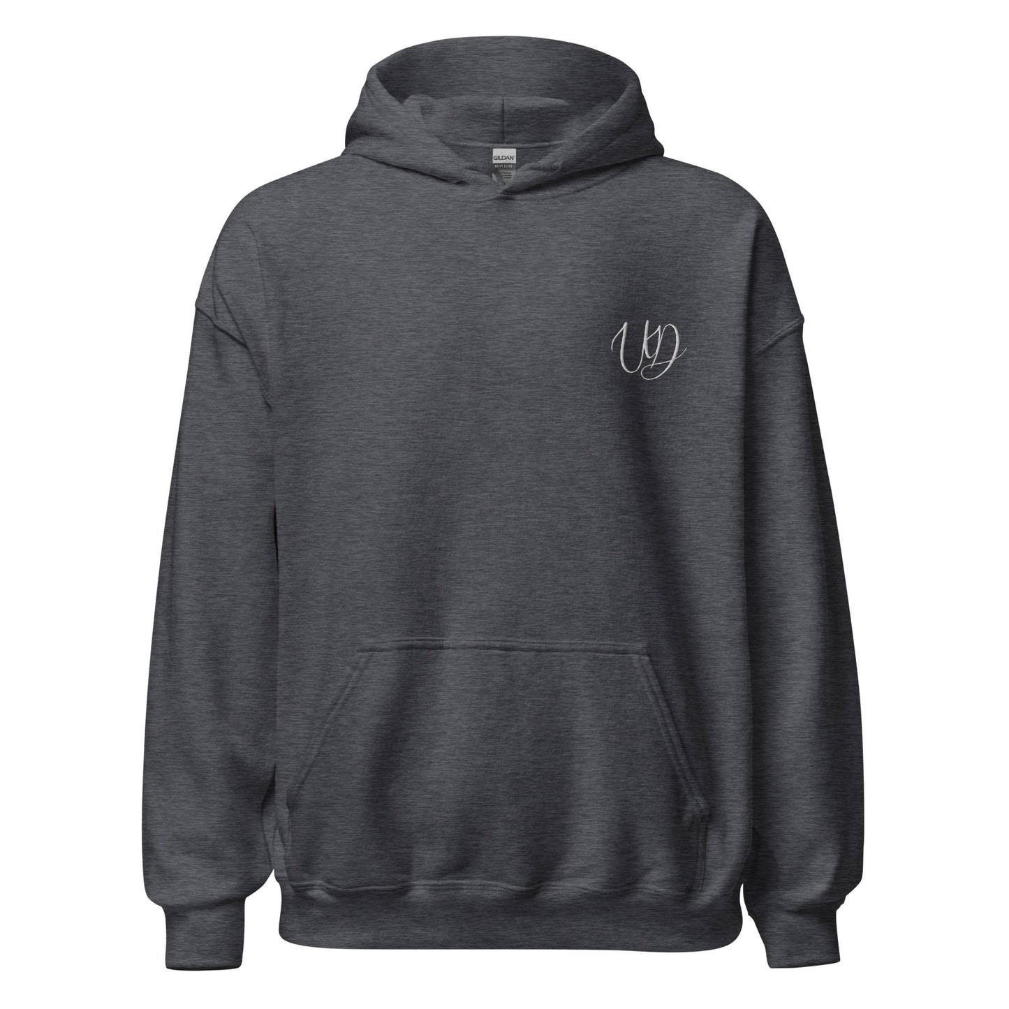 UNIFERENT EMBROIDERED Pull-over unisex Heavy Blend hooded jumper with small white logo (14)