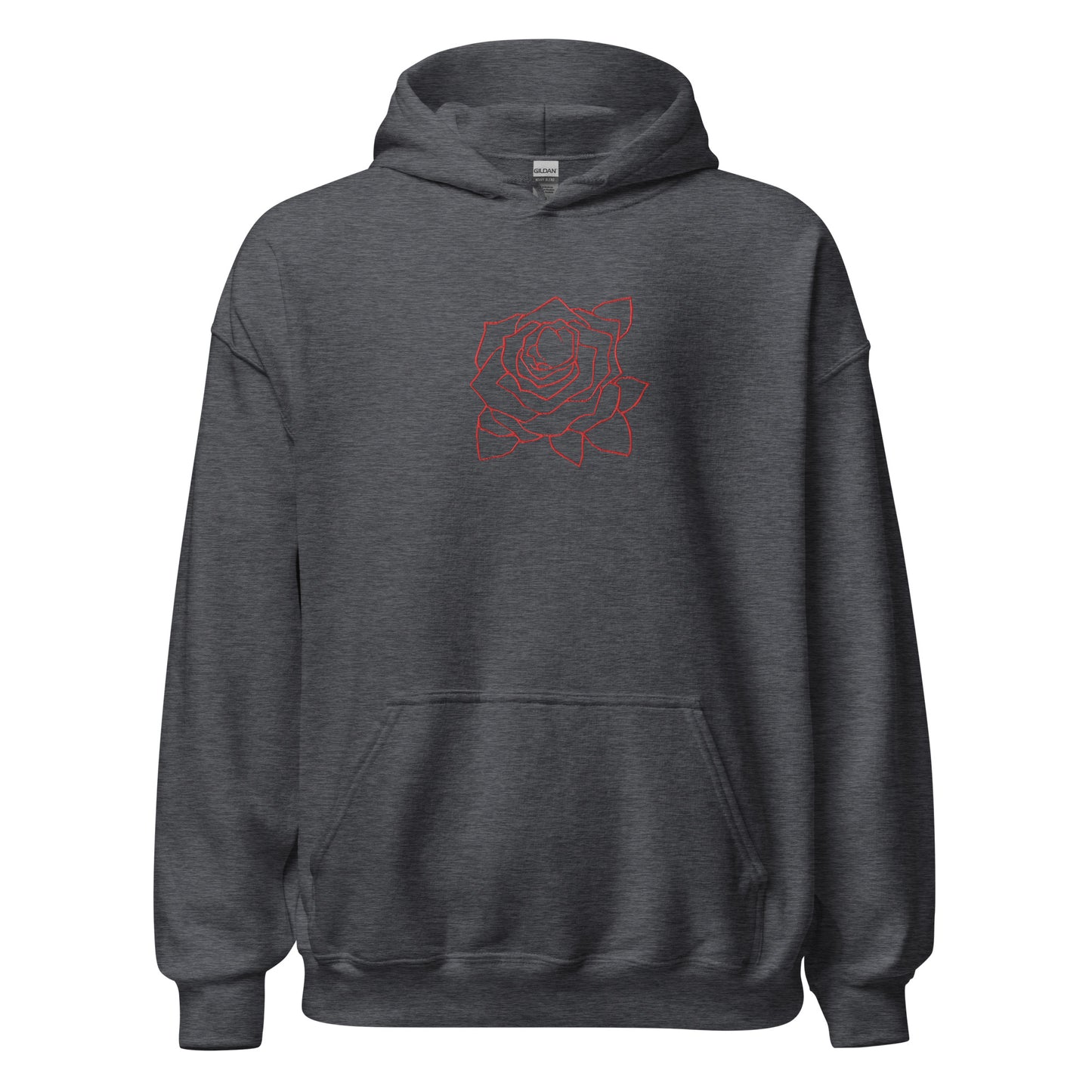 UNIFERENT VALENTINE BLOOD rose with back logo Dark Unisex Hoodie (149)