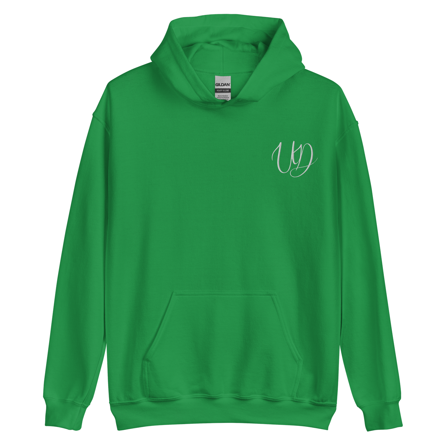 UNIFERENT EMBROIDERED Pull-over unisex Heavy Blend hooded jumper with Big white logo (12)
