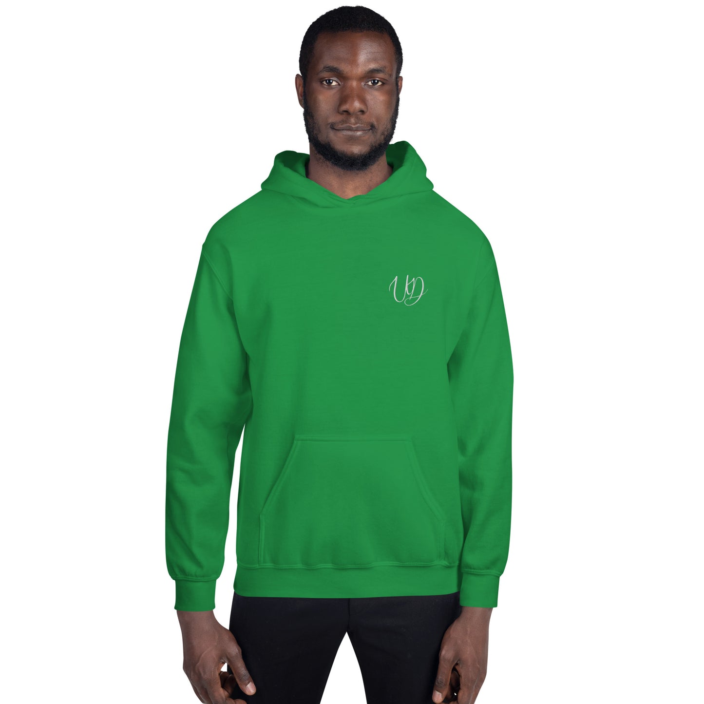 UNIFERENT EMBROIDERED Pull-over unisex Heavy Blend hooded jumper with small white logo (14)