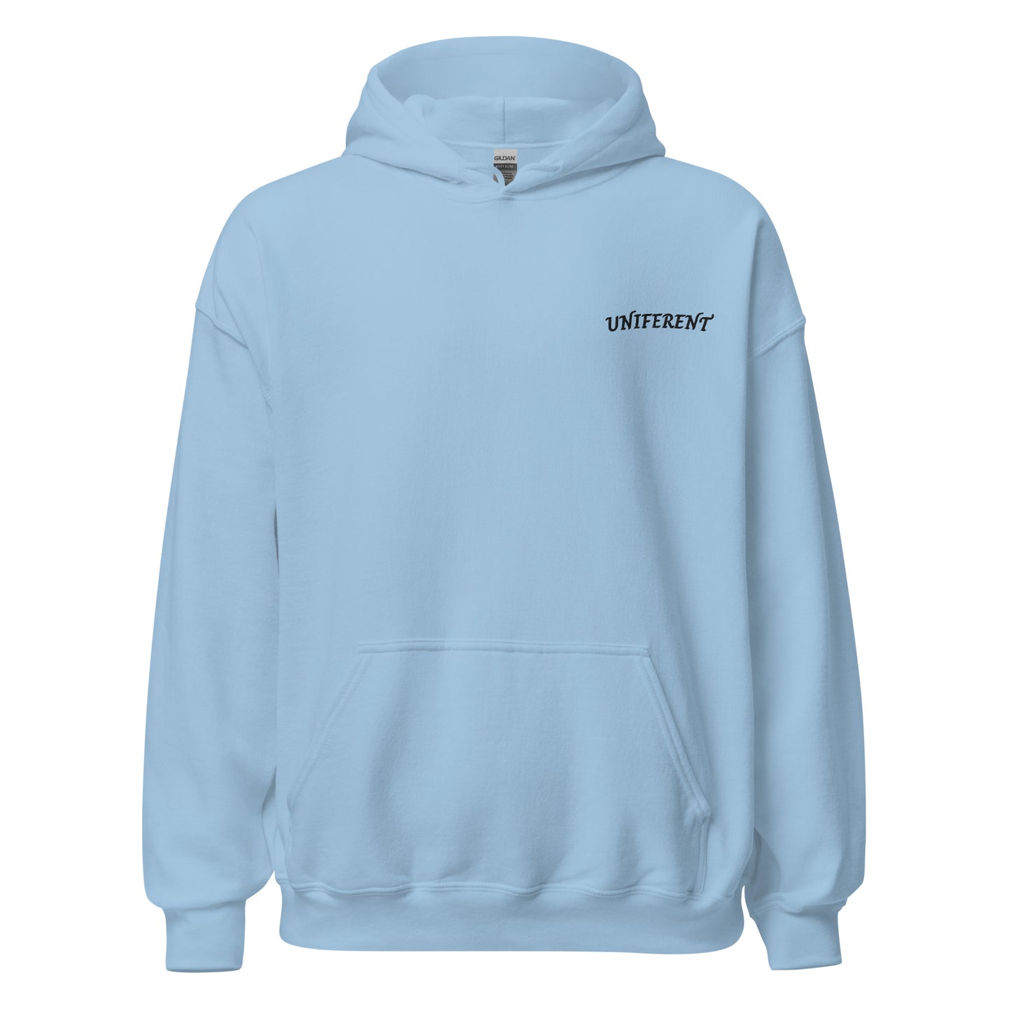 UNIFERENT FULL LOGO Small Left Embroidered Light Unisex Hoodie (140)