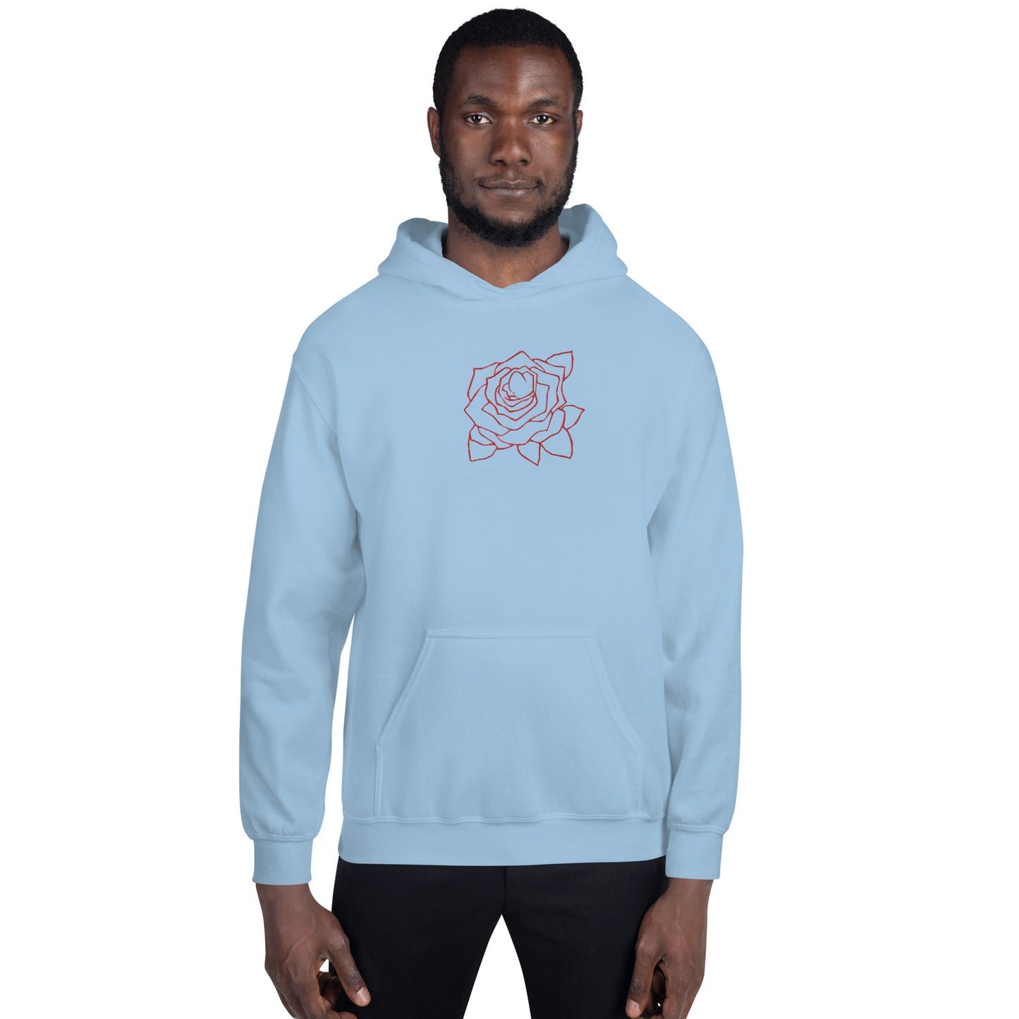 UNIFERENT VALENTINE BLOOD rose with back logo light Unisex Hoodie (148)