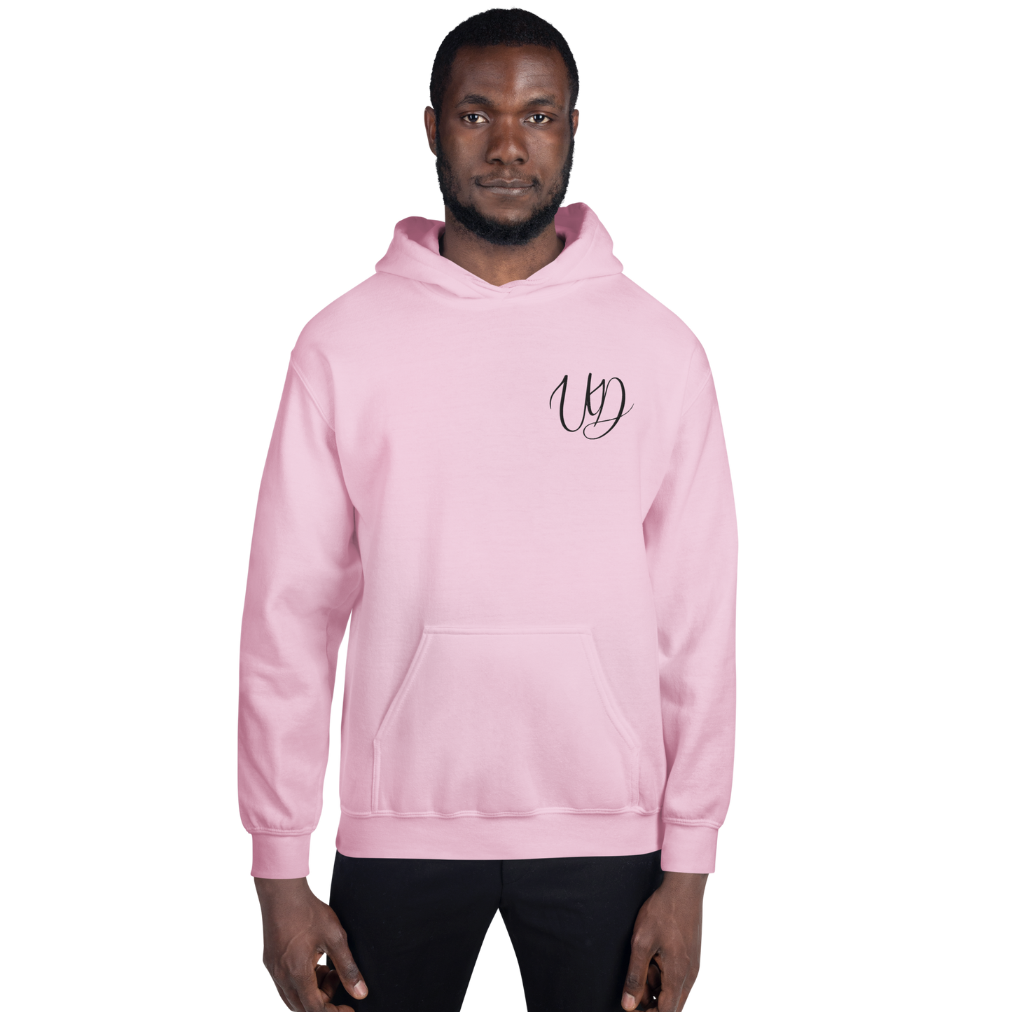 UNIFERENT EMBROIDERED Pull-over unisex Heavy Blend hooded jumper with Big black logo (11)