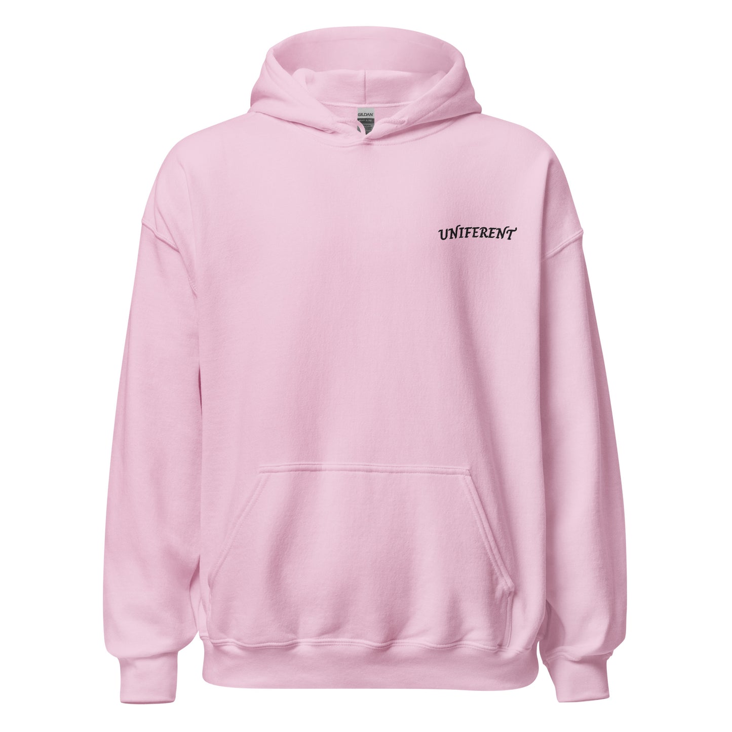 UNIFERENT FULL LOGO Small Left Embroidered Light Unisex Hoodie (140)