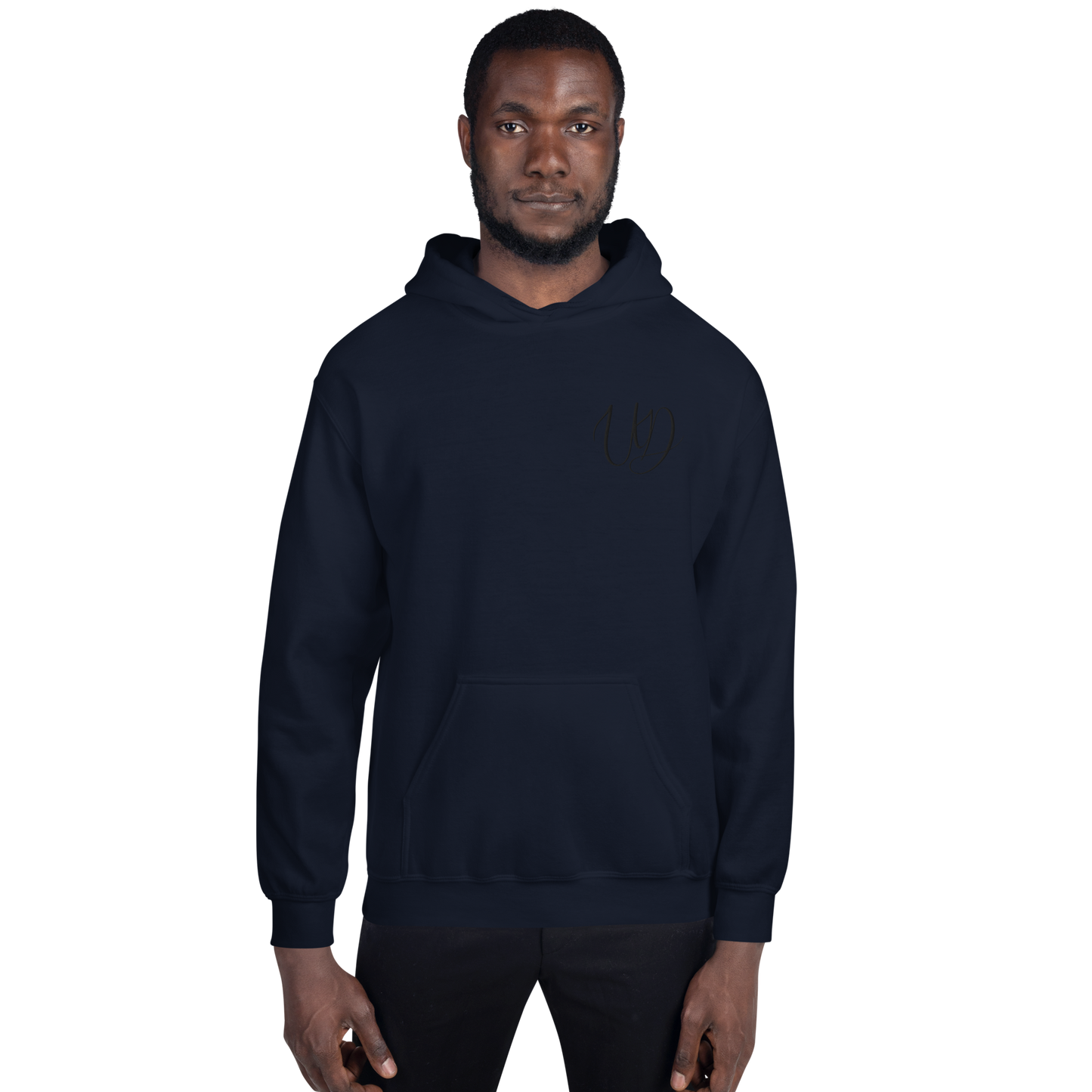 UNIFERENT EMBROIDERED Pull-over unisex Heavy Blend hooded jumper with Big black logo (11)