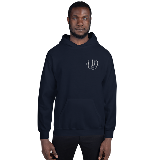UNIFERENT EMBROIDERED Pull-over unisex Heavy Blend hooded jumper with Big white logo (12)