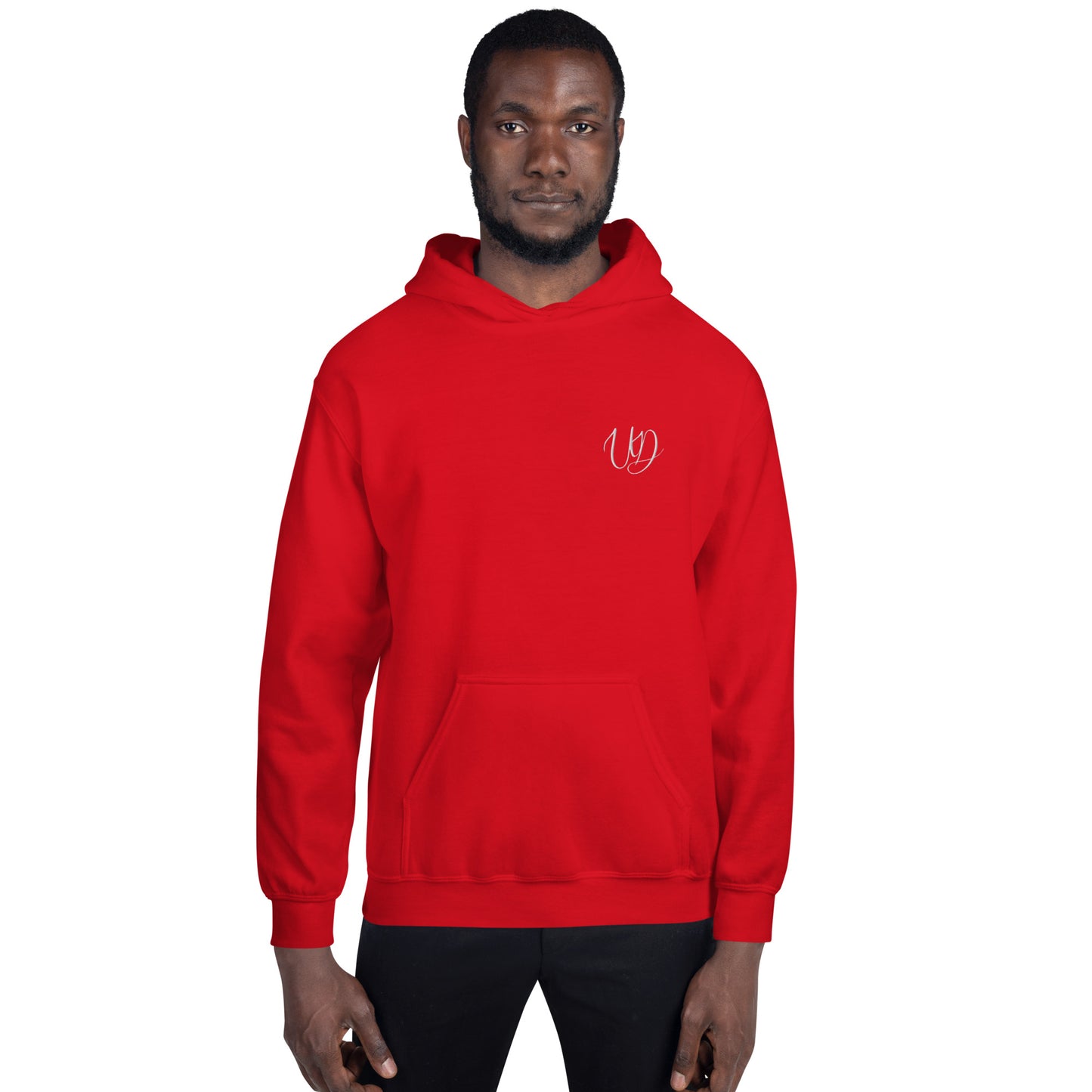 UNIFERENT EMBROIDERED Pull-over unisex Heavy Blend hooded jumper with small white logo (14)