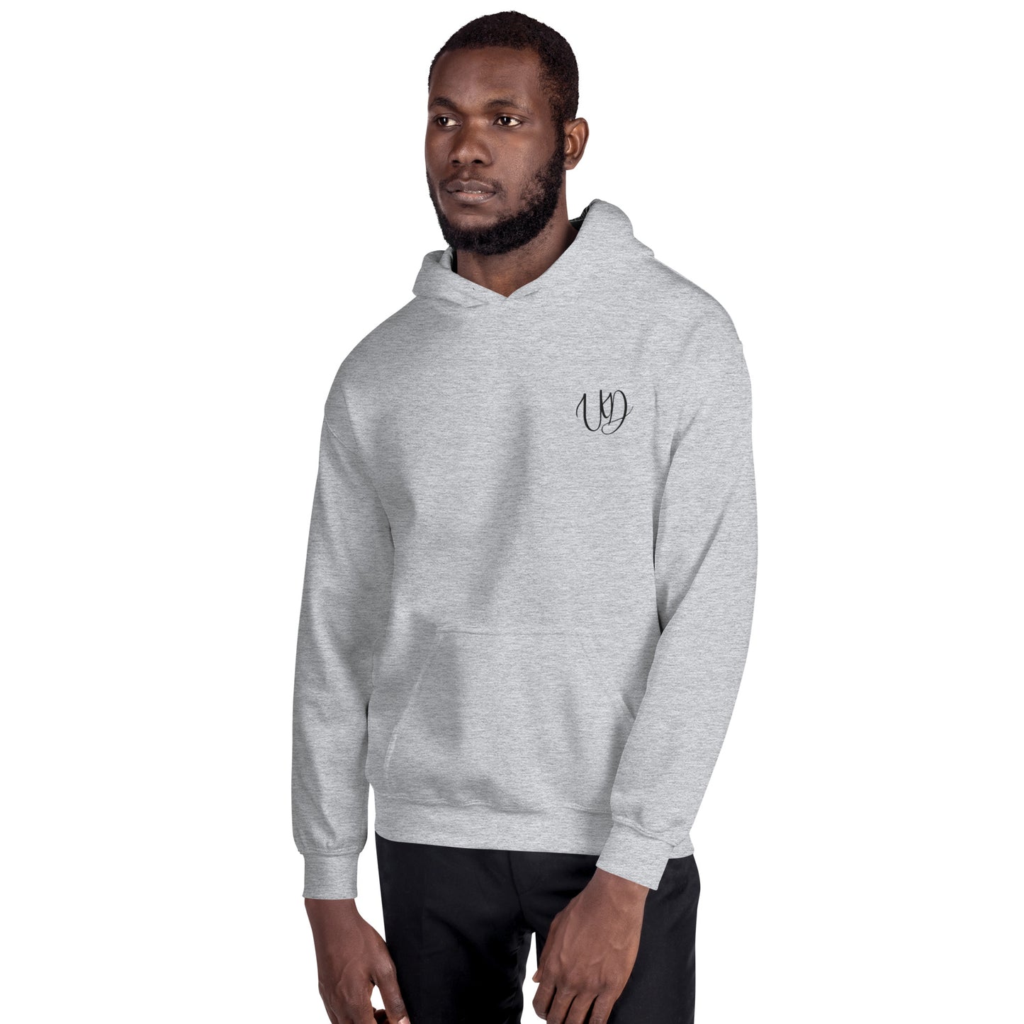 UNIFERENT EMBROIDERED Pull-over unisex Heavy Blend hooded jumper with small black logo (13)