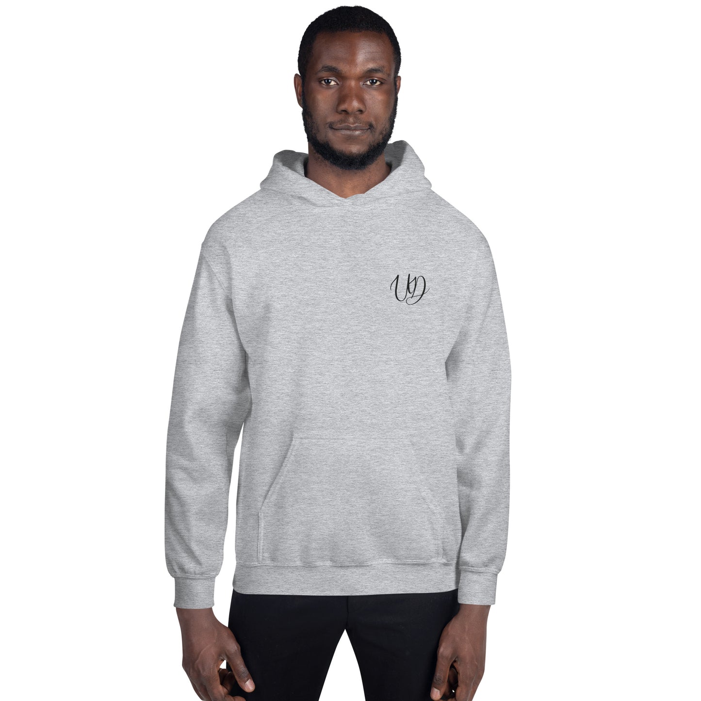 UNIFERENT EMBROIDERED Pull-over unisex Heavy Blend hooded jumper with small black logo (13)