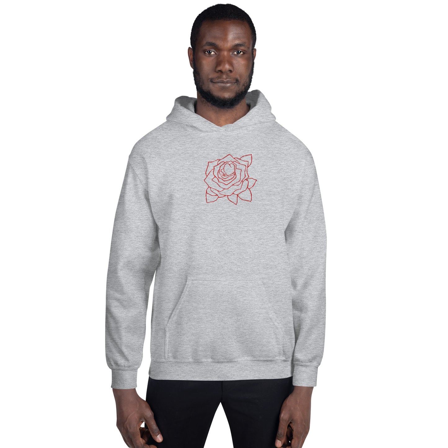 UNIFERENT VALENTINE BLOOD rose with back logo light Unisex Hoodie (148)