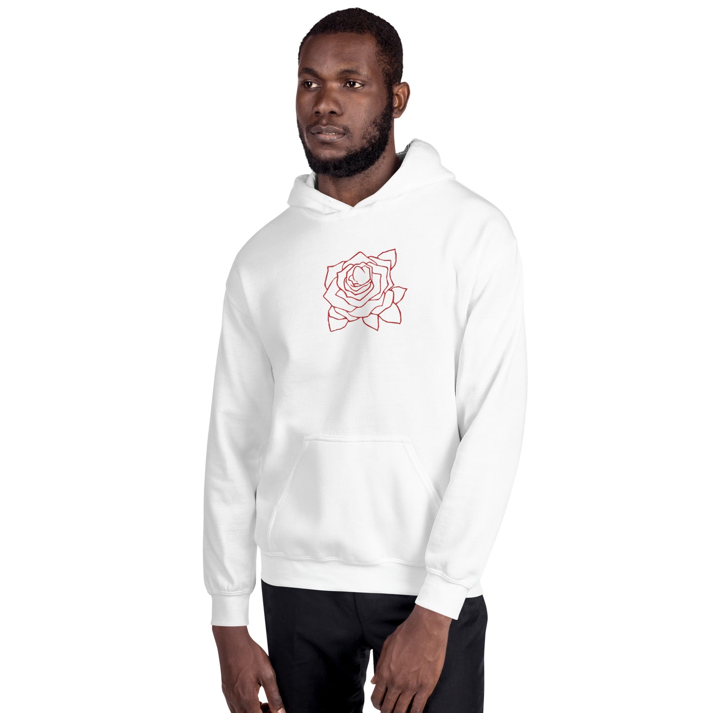 UNIFERENT VALENTINE BLOOD rose with back logo light Unisex Hoodie (148)