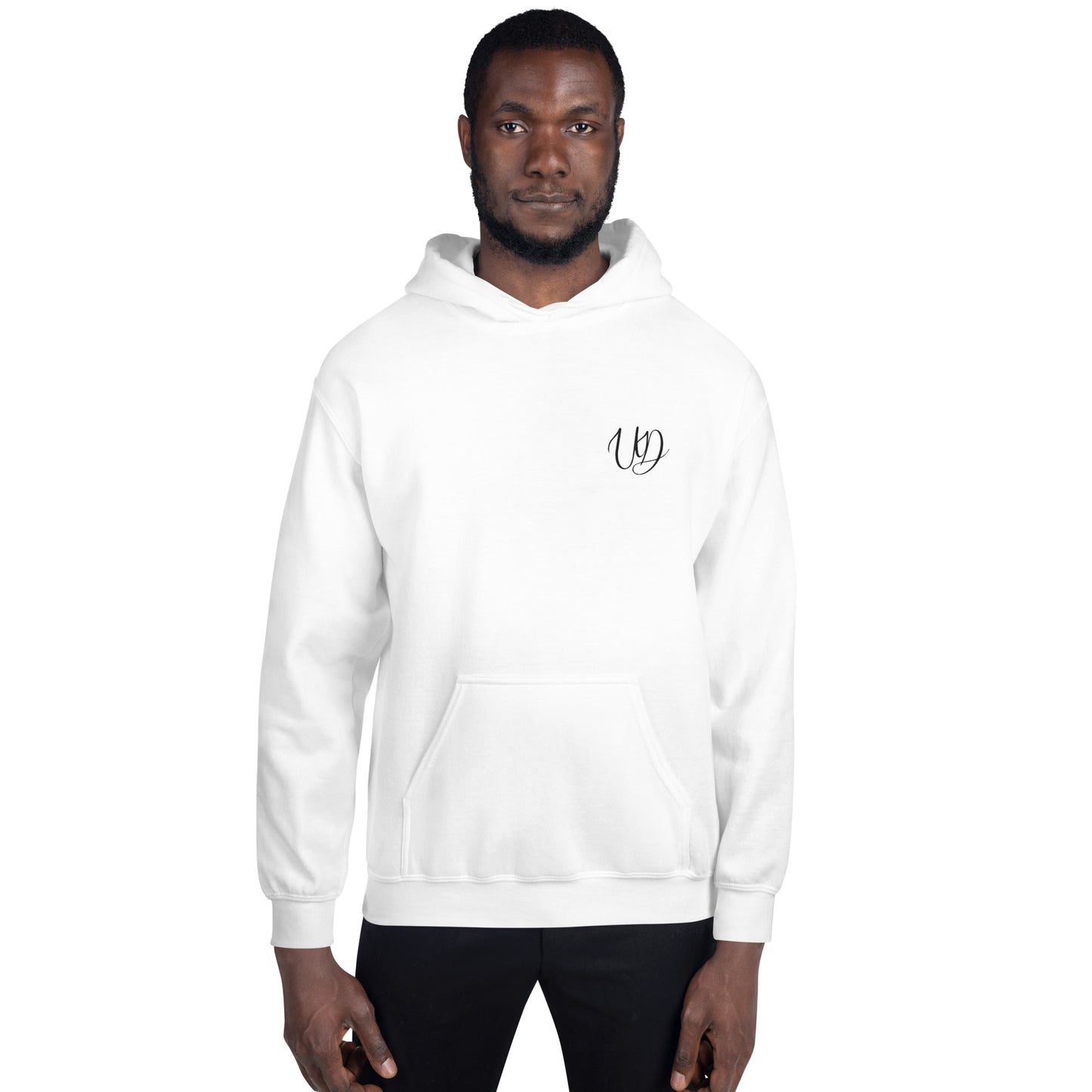 UNIFERENT EMBROIDERED Pull-over unisex Heavy Blend hooded jumper with small black logo (13)