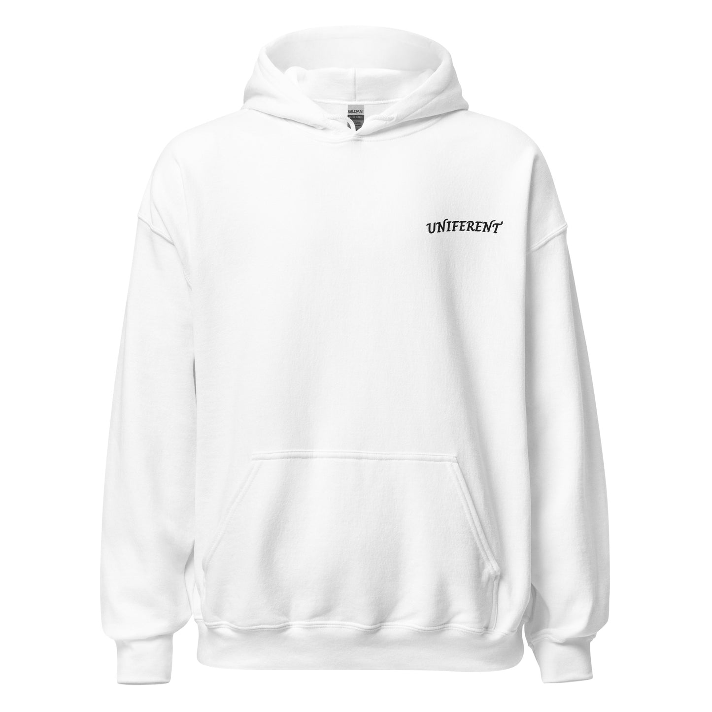 UNIFERENT FULL LOGO Small Left Embroidered Light Unisex Hoodie (140)