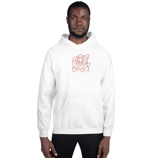 UNIFERENT VALENTINE BLOOD rose with back logo light Unisex Hoodie (148)