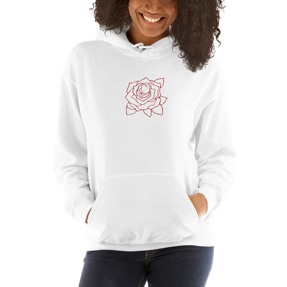 UNIFERENT VALENTINE BLOOD rose with back logo light Unisex Hoodie (148)