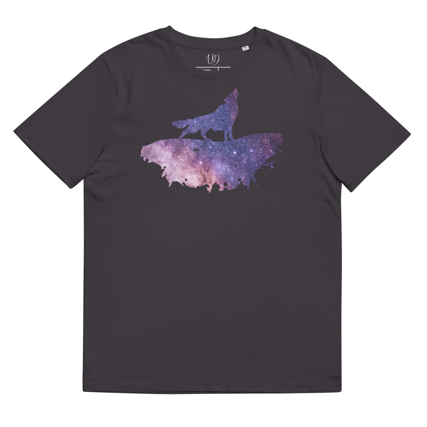 THE UNIFERENT Dark Skies Wolf One Dark Unisex organic cotton t-shirt (115)