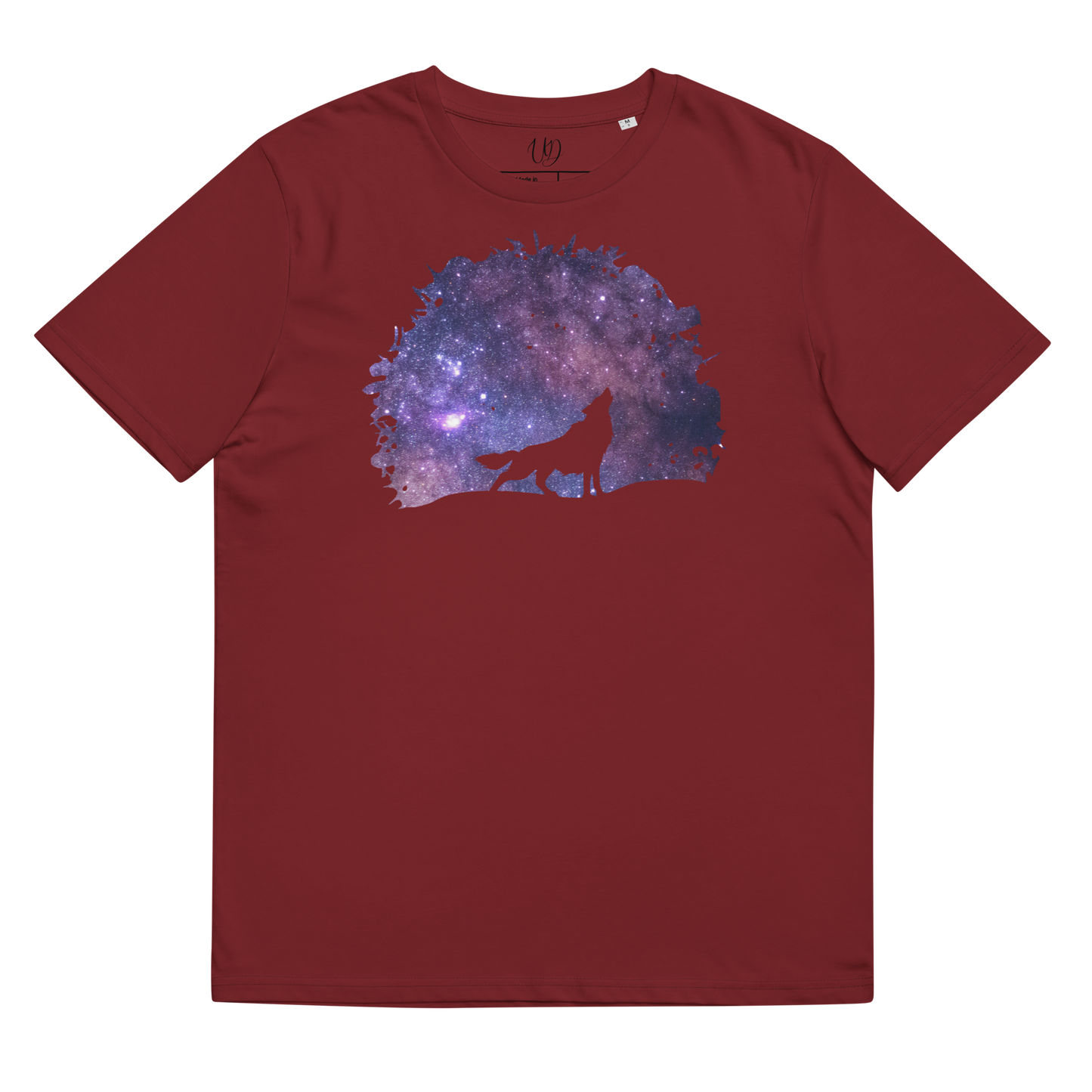 THE UNIFERENT Dark Skies Wolf One Inverted Light Unisex organic cotton t-shirt (102)