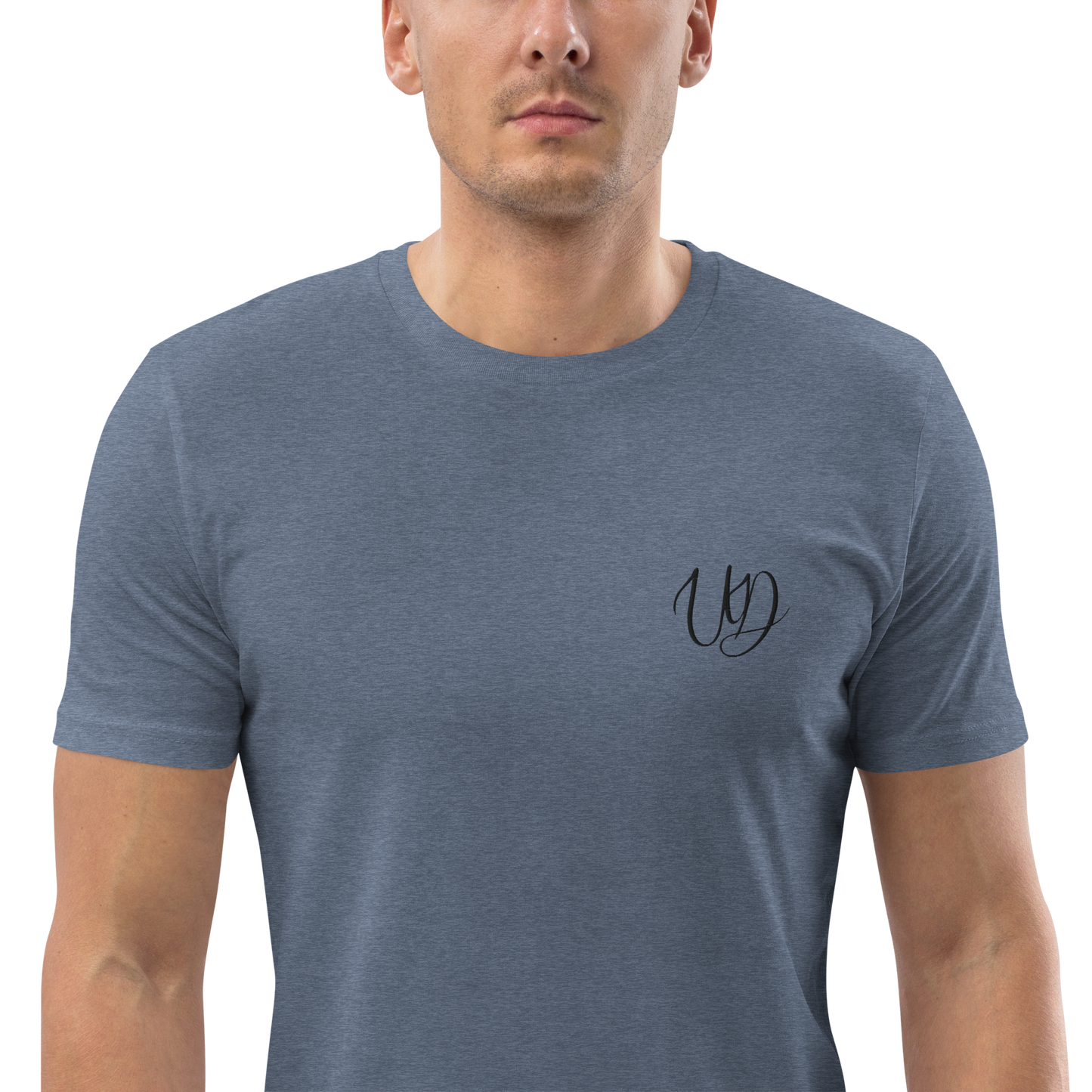 UNIFERENT EMBROIDERED SMALL logo black Unisex organic cotton t-shirt (28)