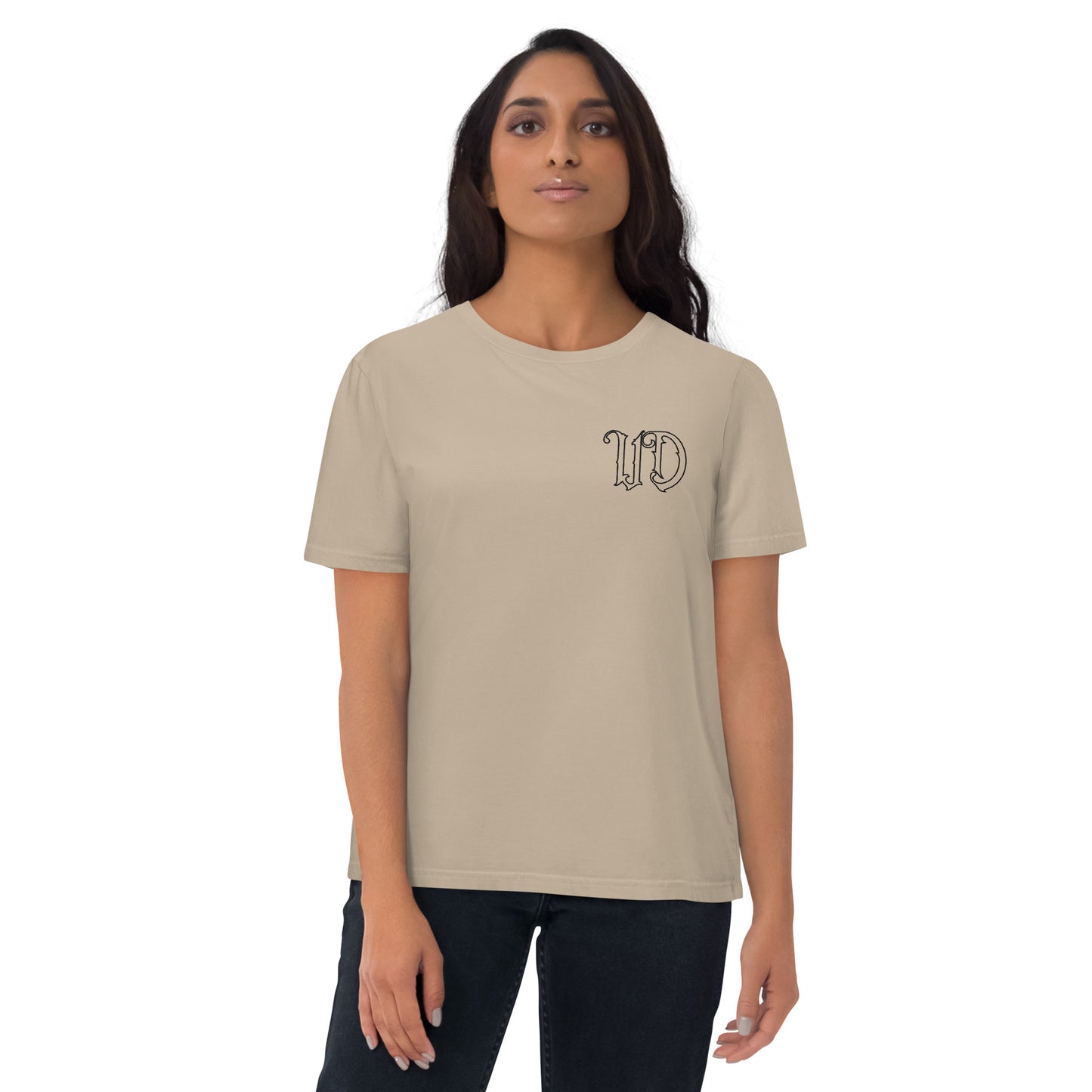 UNIFERENT NEW EMB Big Logo Dark Unisex organic cotton t-shirt (156)