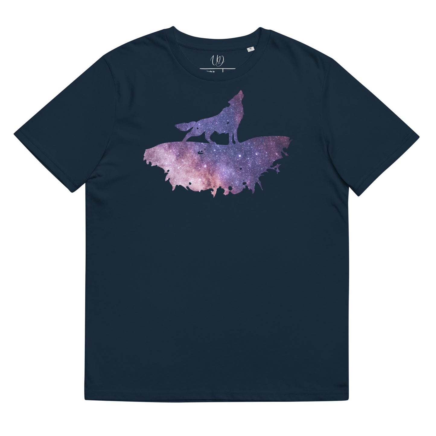 THE UNIFERENT Dark Skies Wolf One Dark Unisex organic cotton t-shirt (115)