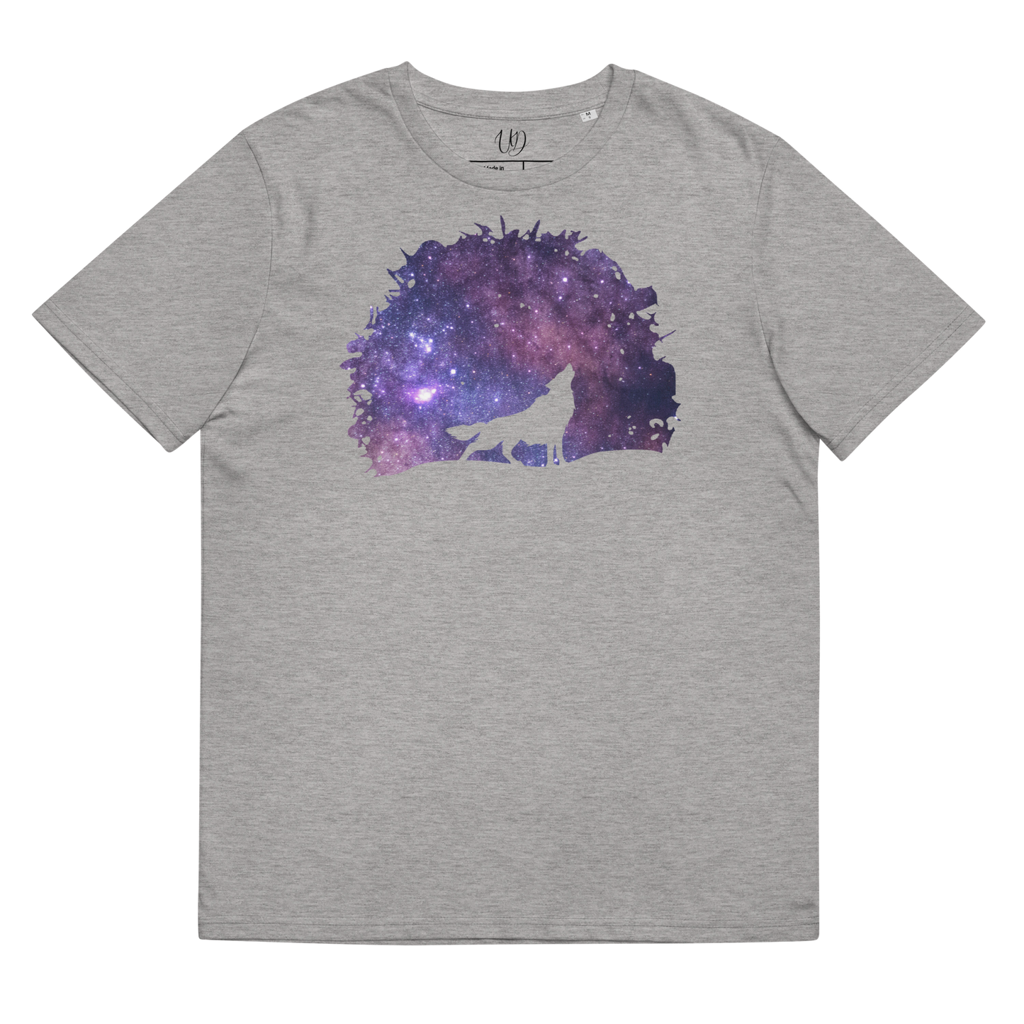 THE UNIFERENT Dark Skies Wolf One Inverted Light Unisex organic cotton t-shirt (102)