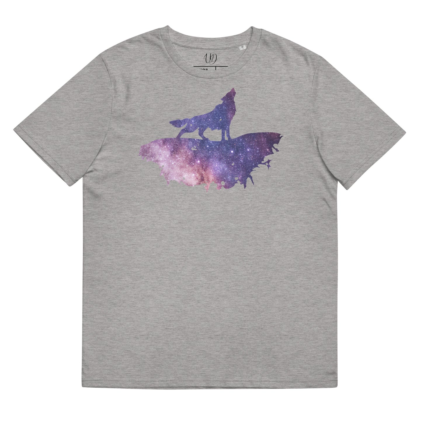 THE UNIFERENT Dark Skies Wolf One Light Unisex organic cotton t-shirt (114)