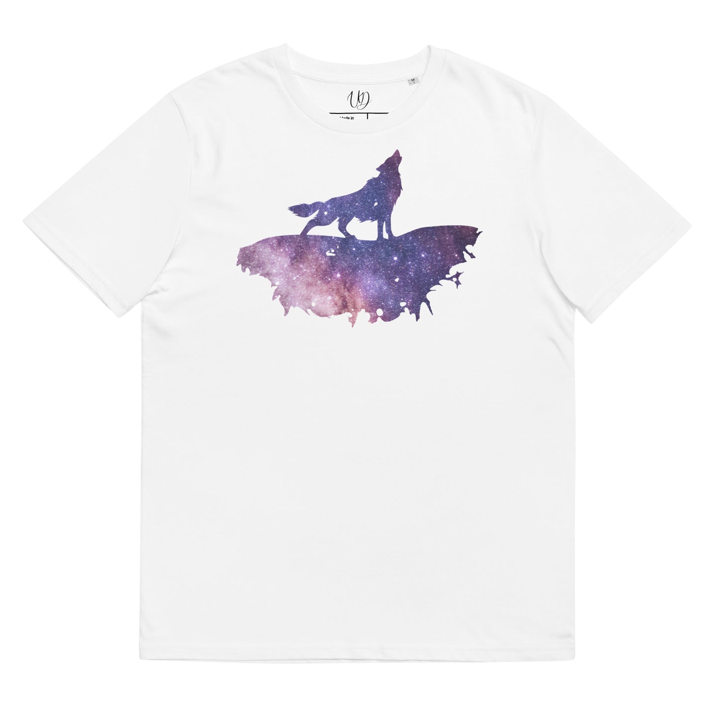 THE UNIFERENT Dark Skies Wolf One Light Unisex organic cotton t-shirt (114)