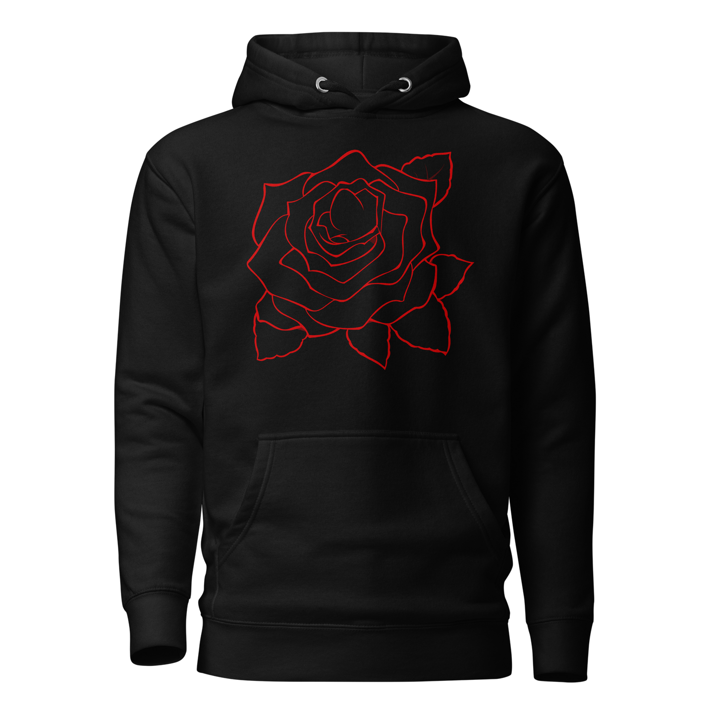 UNIFERENT VALENTINE BLOOD rose with back logo dark Unisex Hoodie (84)