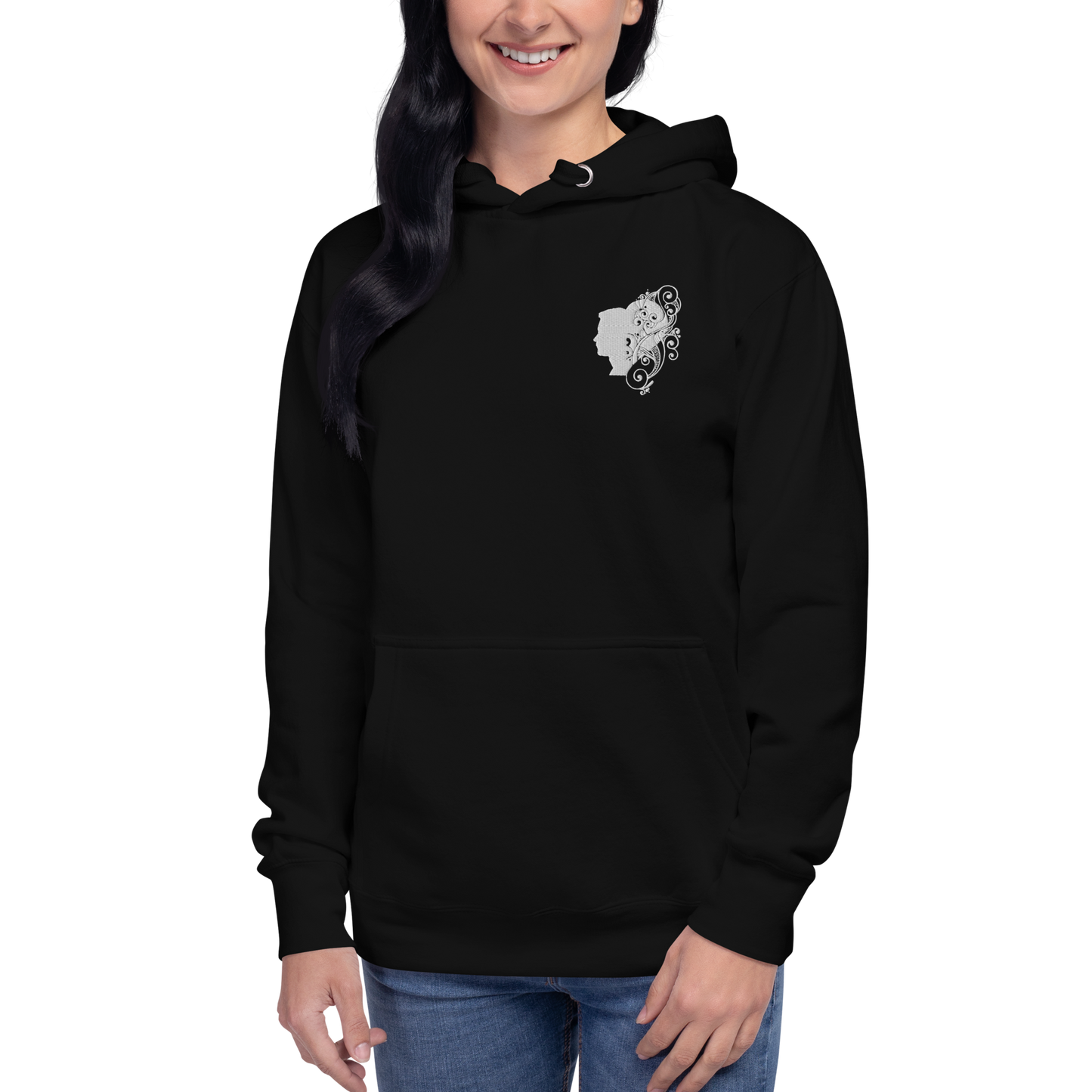 UNIFERENT VALENTINE HIS Embroidered Light Unisex Hoodie (100)