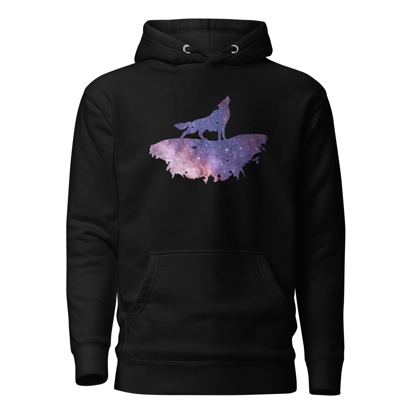 THE UNIFERENT DARK Skies Wolf One Dark Unisex Hoodie (107)