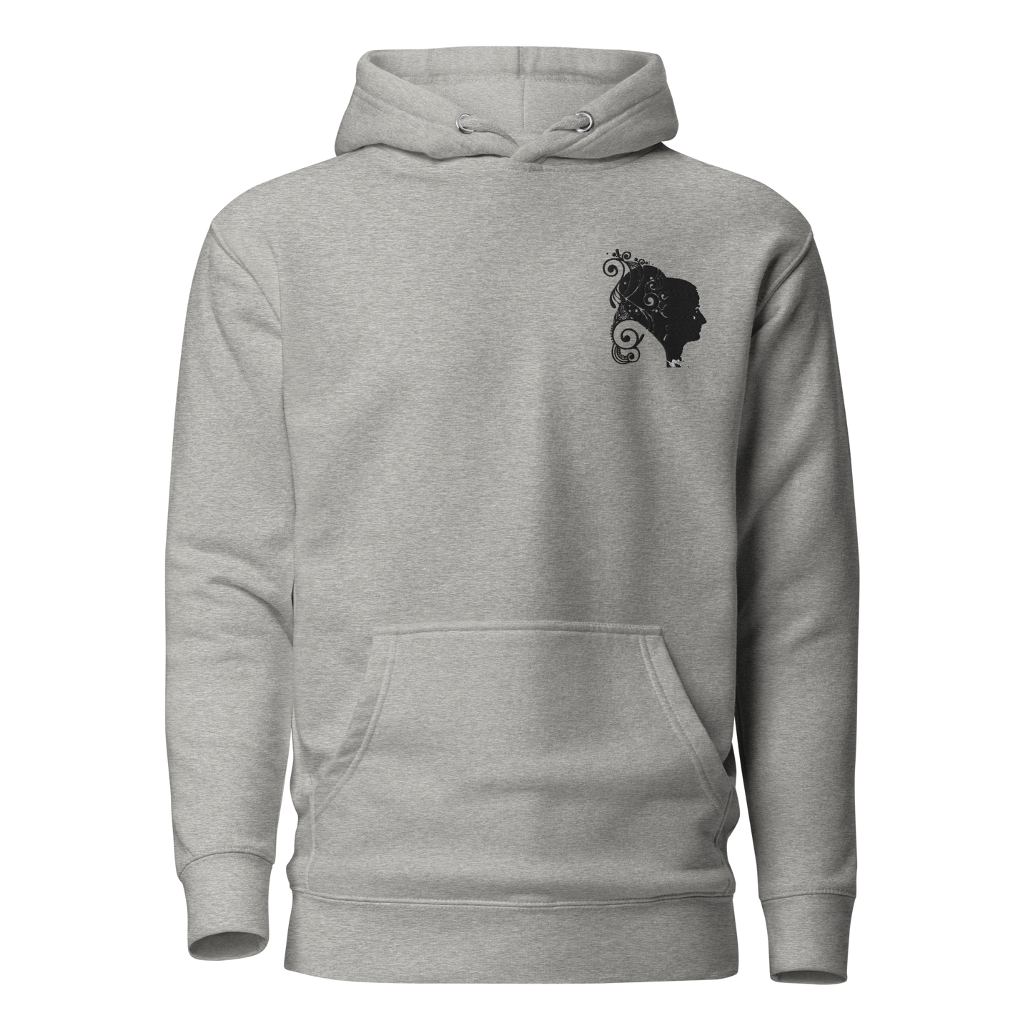 UNIFERENT VALENTINE HER Embroidered Dark Unisex Hoodie (105)