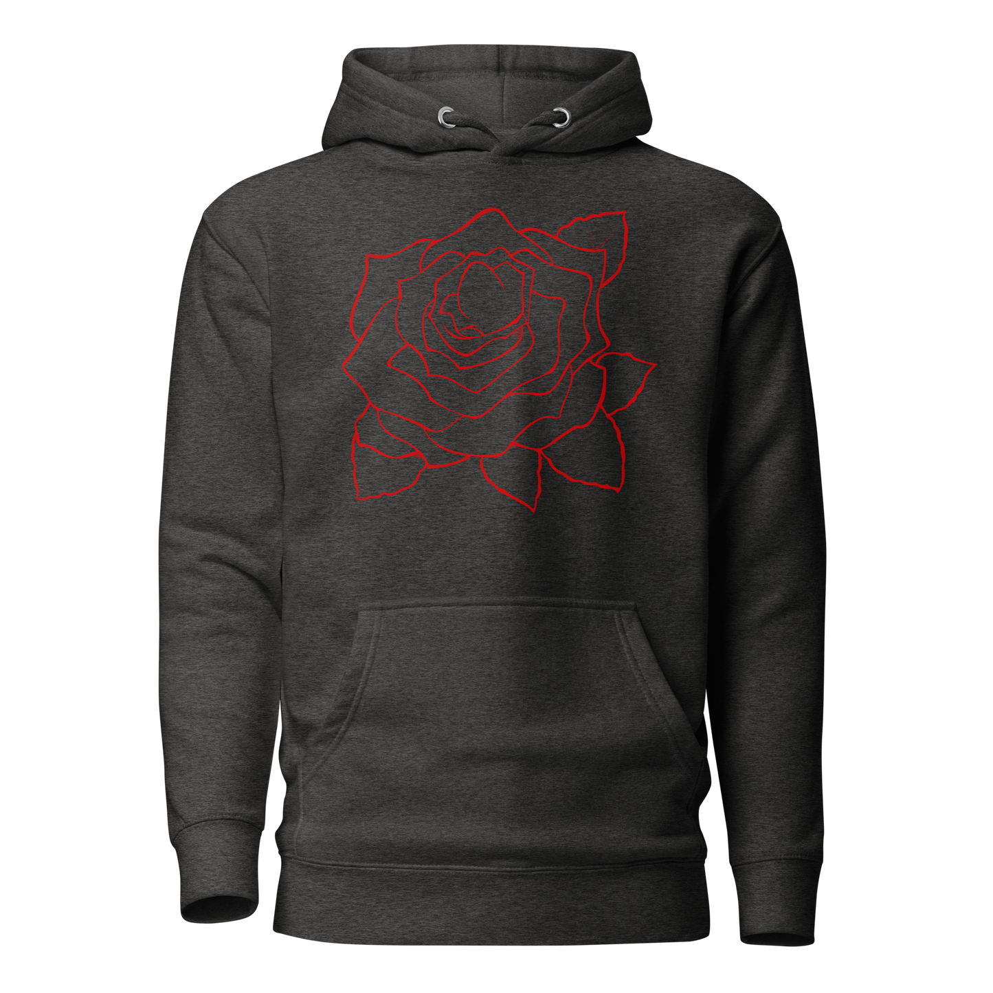 UNIFERENT VALENTINE BLOOD rose with back logo dark Unisex Hoodie (84)