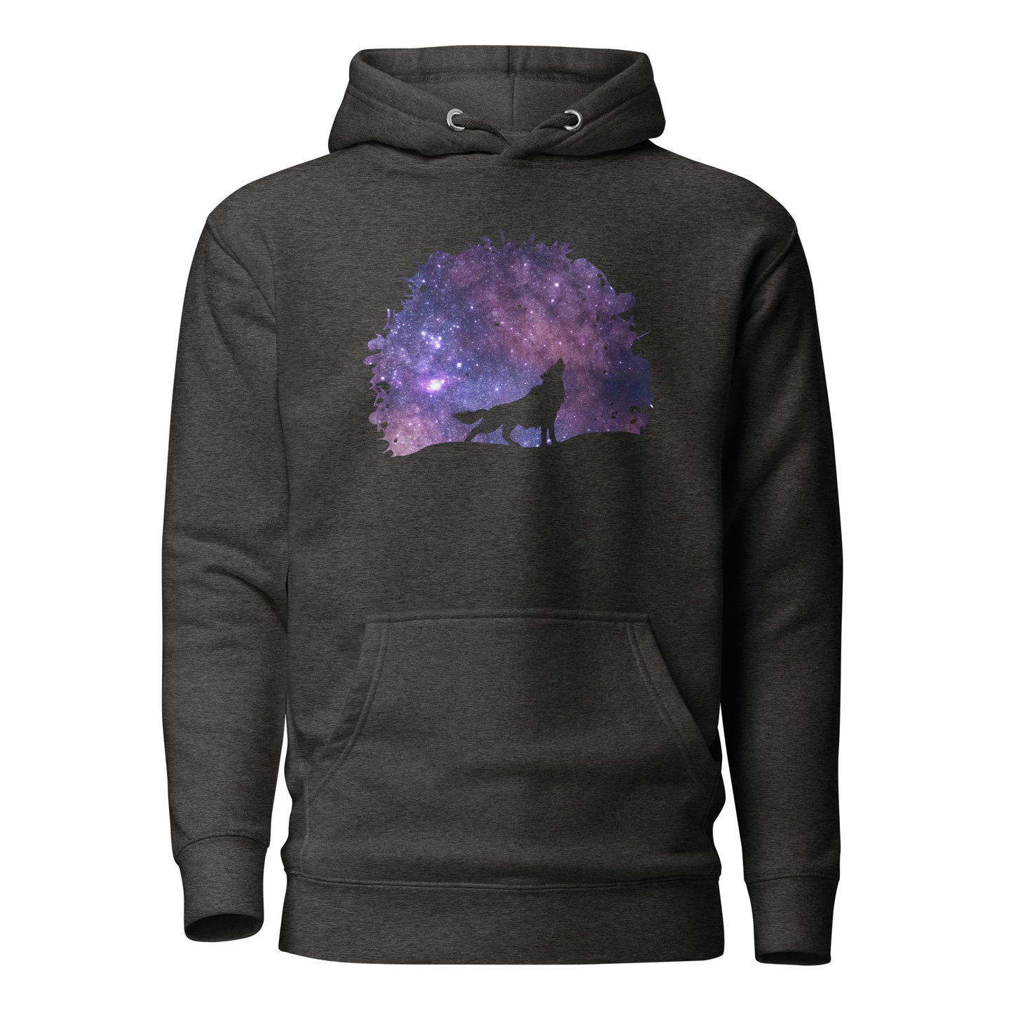 THE UNIFERENT DARK Skies Wolf One Inverted Dark Unisex Hoodie (109)